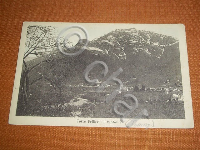 Cartolina Torre Pellice - Il Vandalino 1940 ca