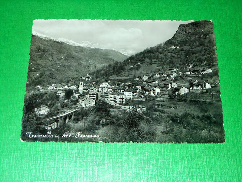 Cartolina Traversella - Panorama 1959.