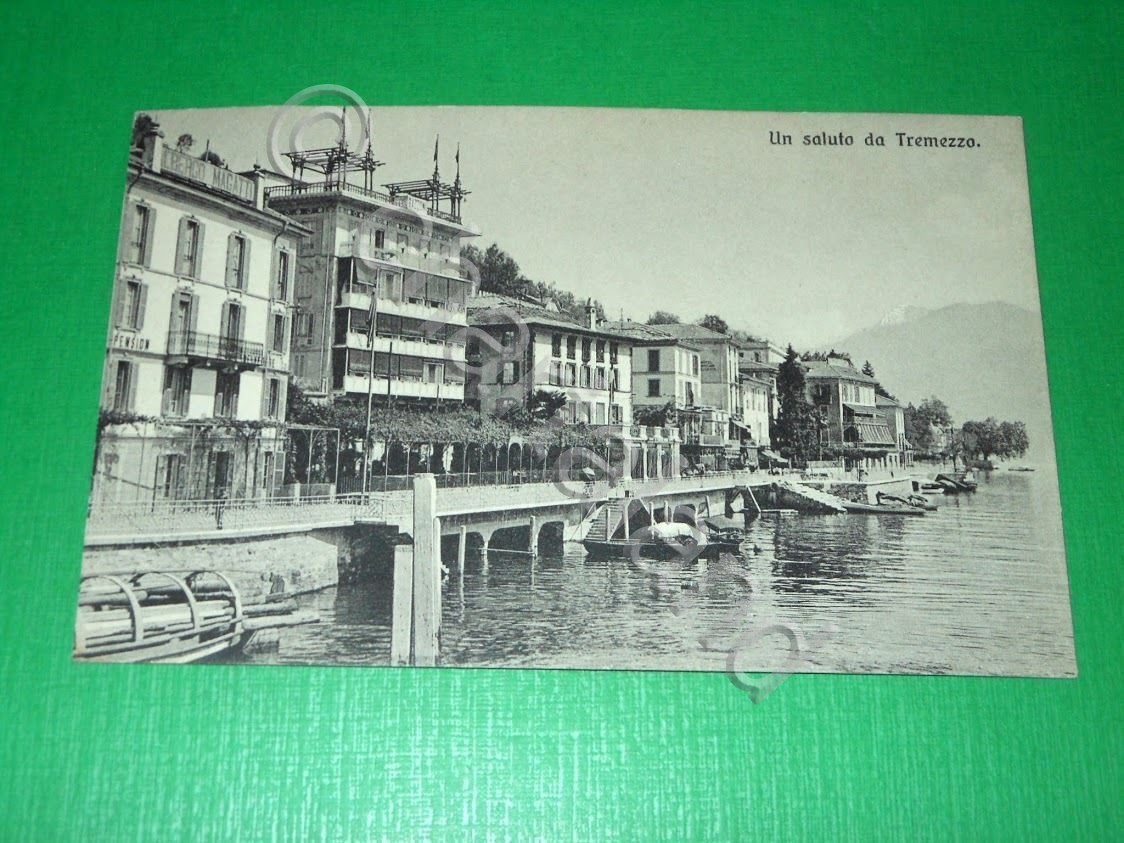 Cartolina Tremezzo - Scorcio panoramico 1910 ca