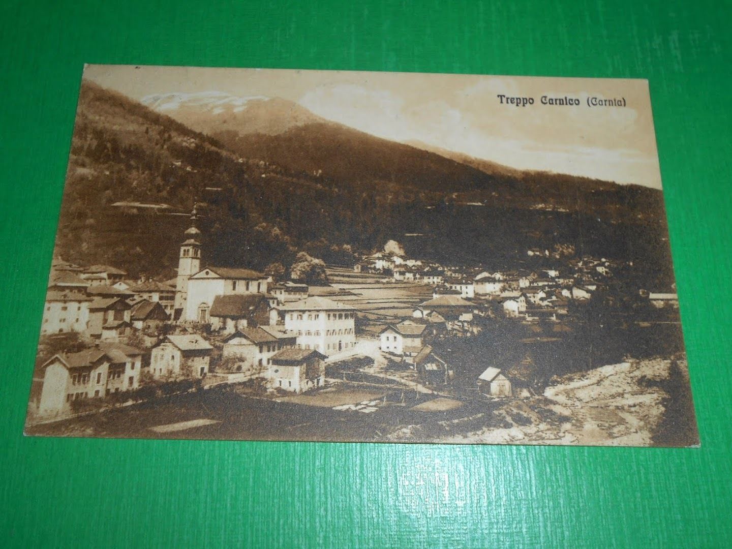 Cartolina Treppo Carnico - Panorama 1928