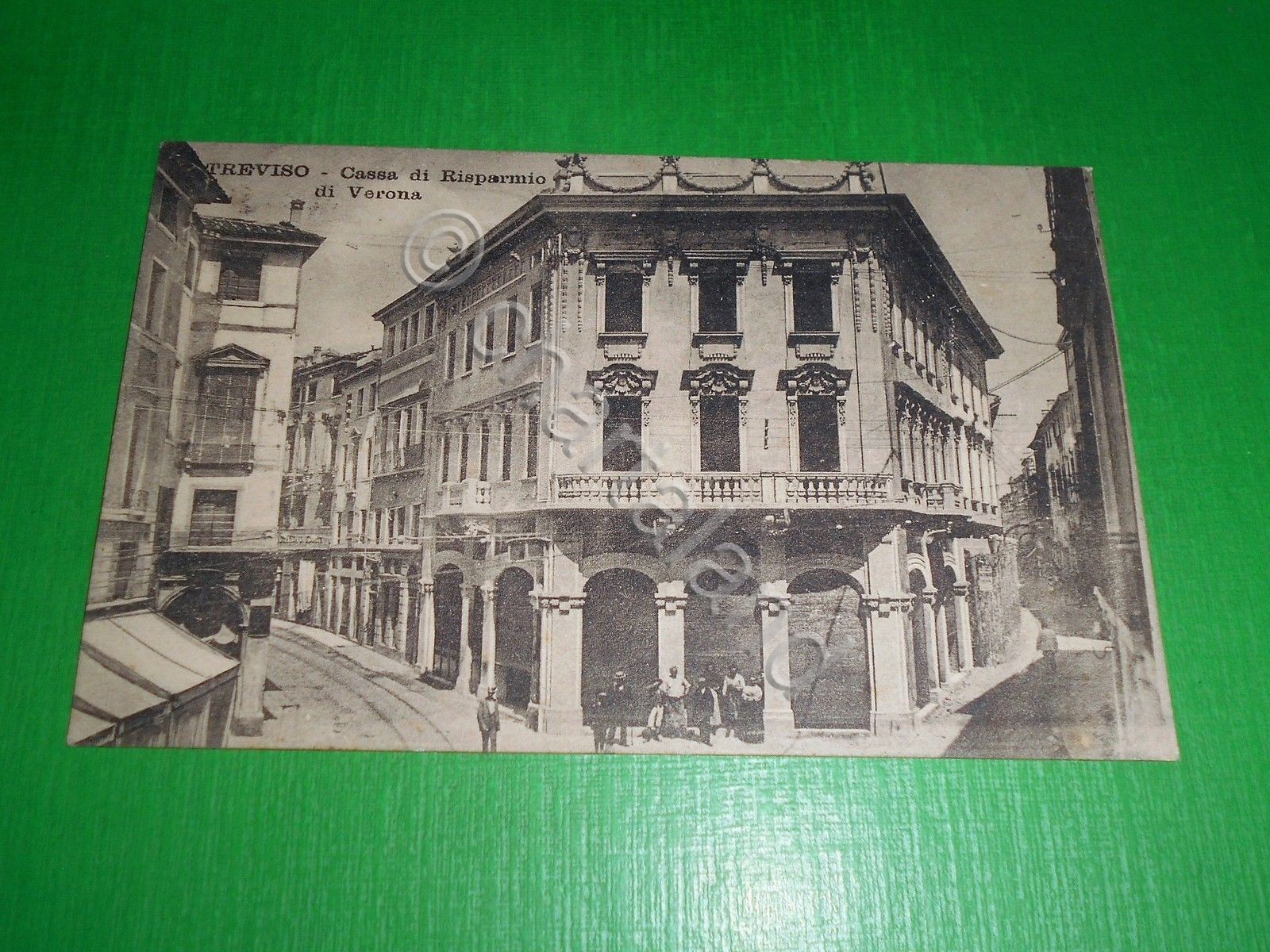 Cartolina Treviso - Cassa di Risparmio di Verona 1917.