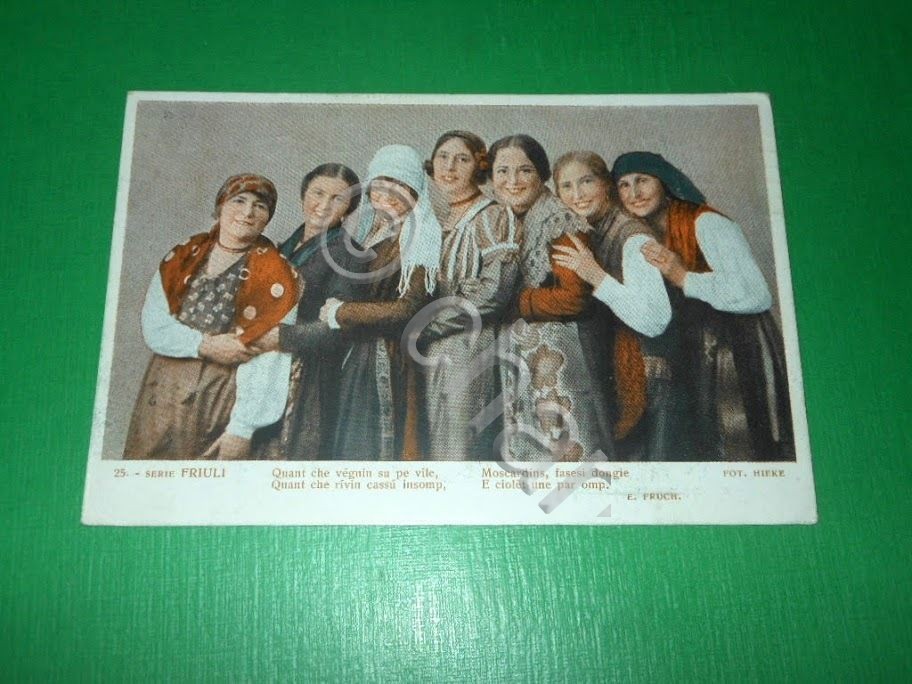 Cartolina Usi e Costumi del Friuli 1931