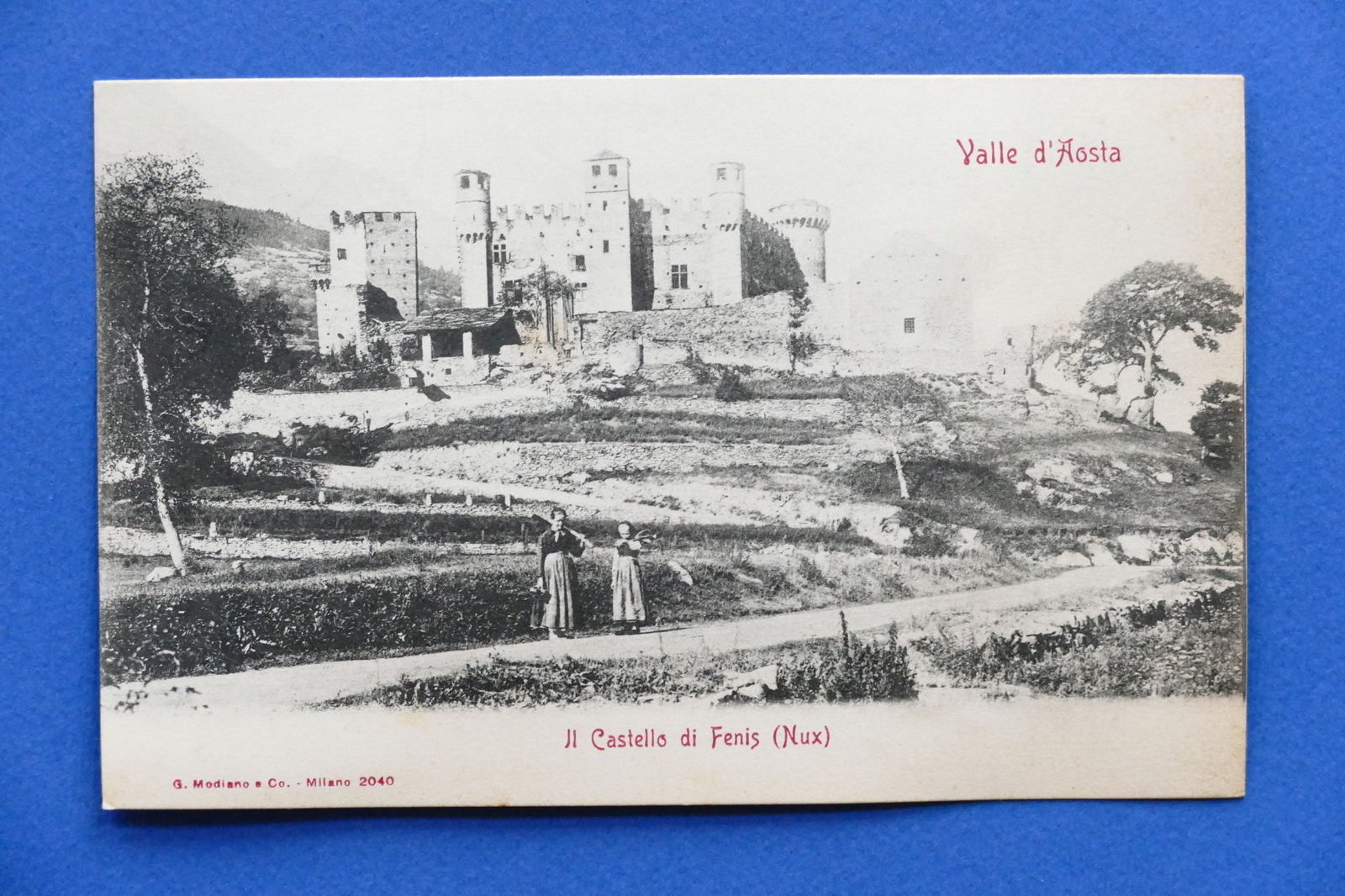 Cartolina Valle d'Aosta - Il Castello di Fenis - 1900 …