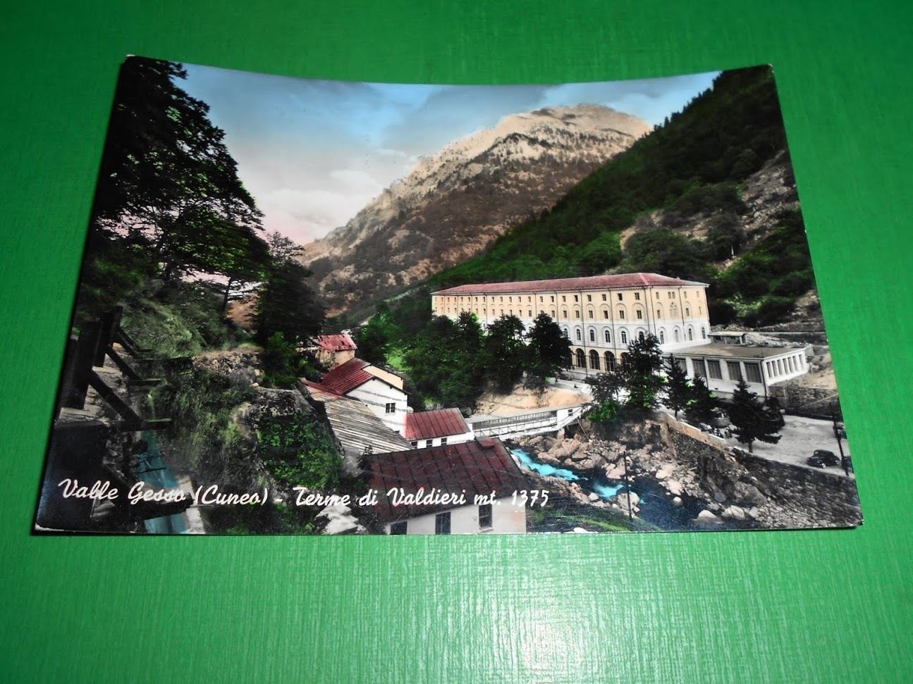 Cartolina Valle Gesso ( Cuneo ) - Terme di Valdieri …