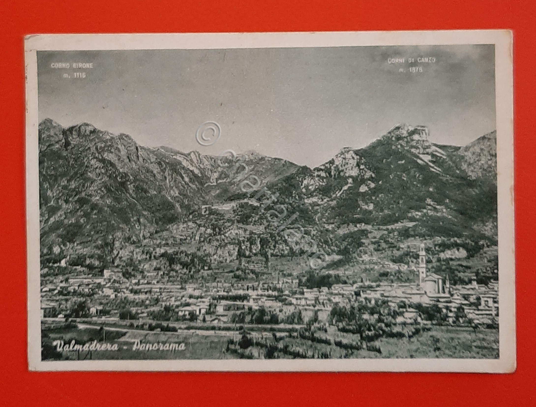 Cartolina Valmadrera - Panorama - 1956
