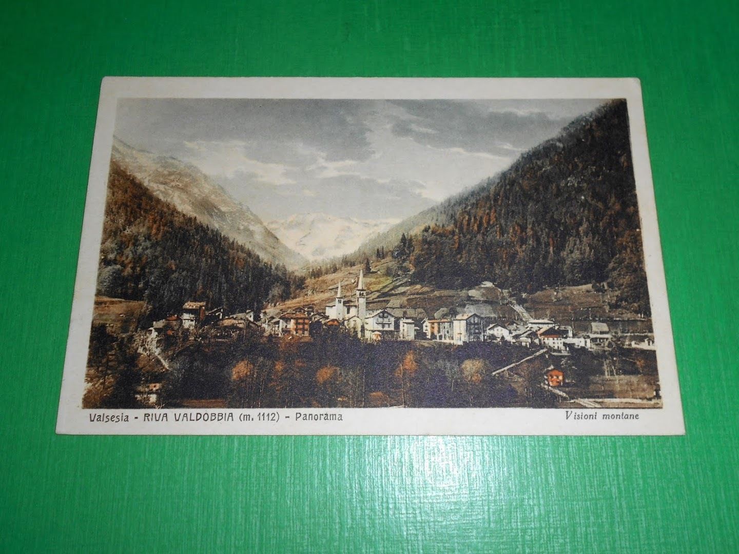 Cartolina Valsesia - Riva Valdobbia - Panorama 1930 ca.