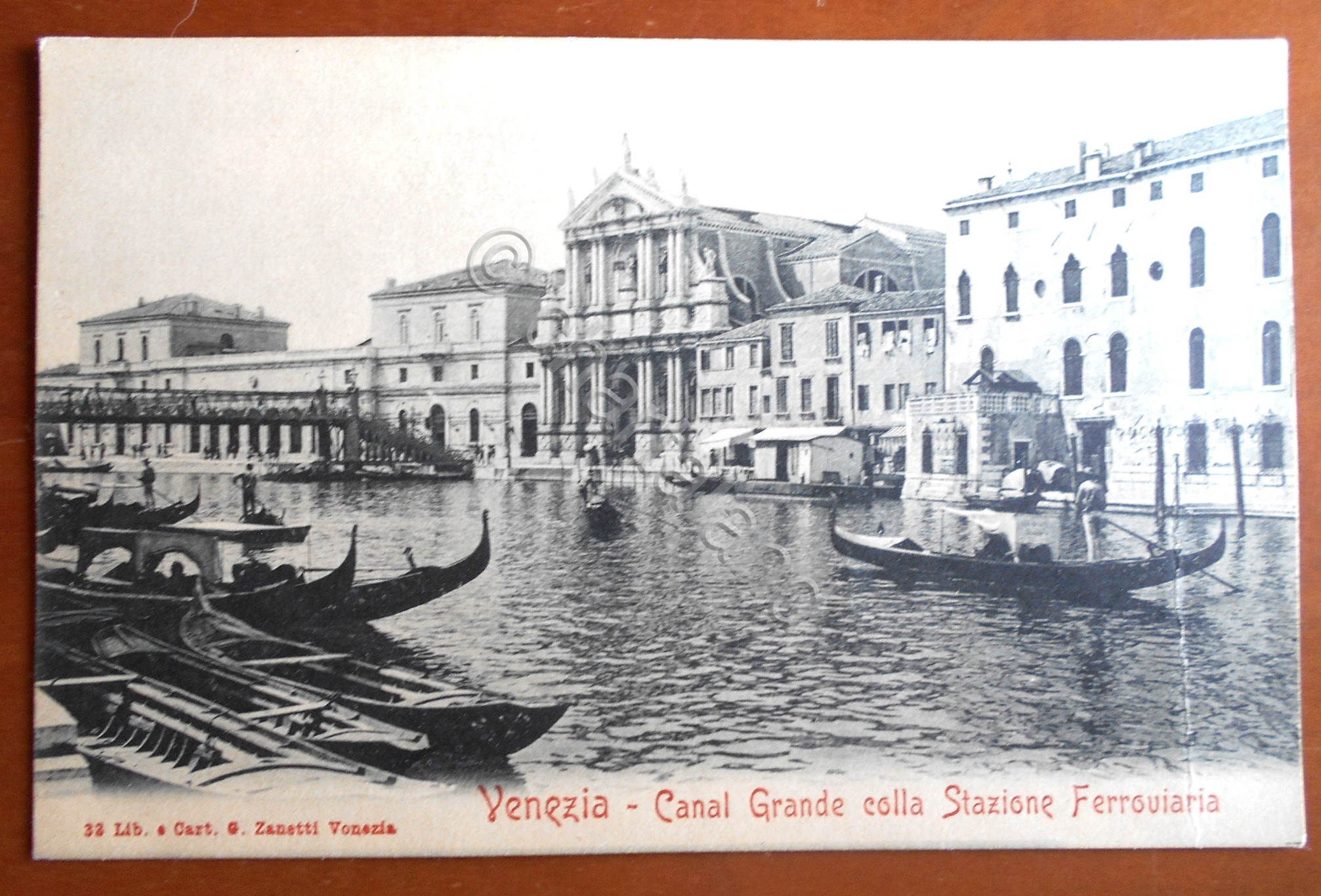 Cartolina Venezia - Canal Grande colla Stazione Ferroviaria - 1905 …