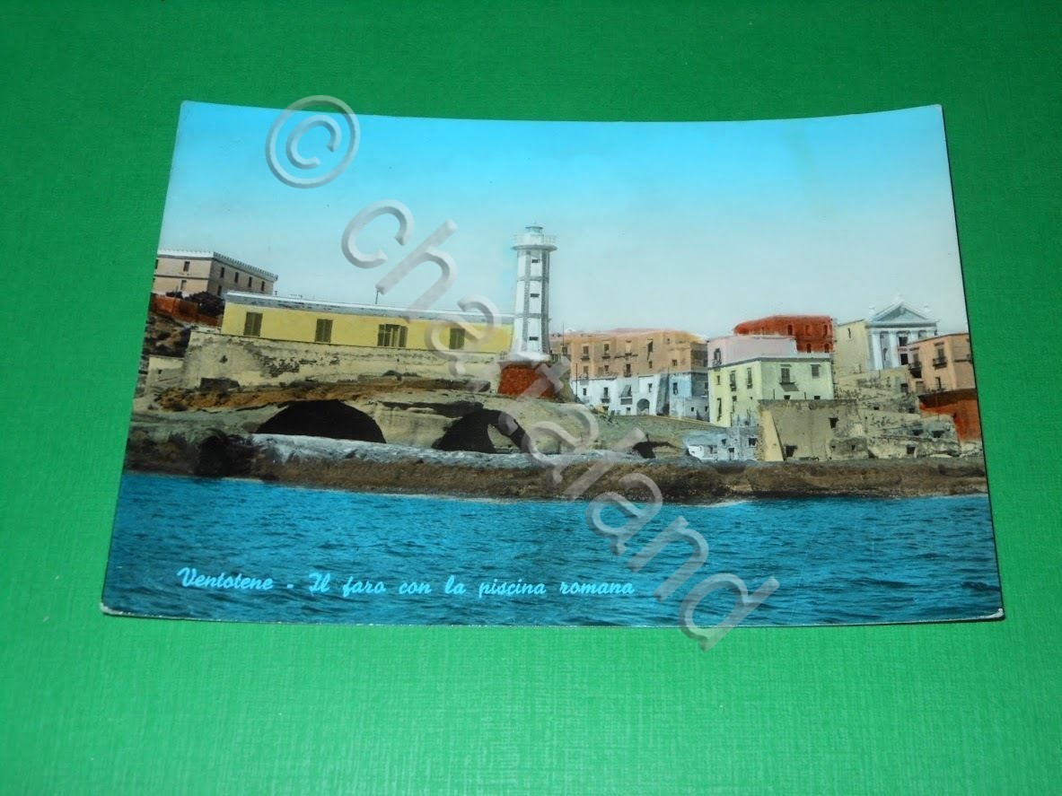 Cartolina Ventotene ( Latina ) - Il faro con la …