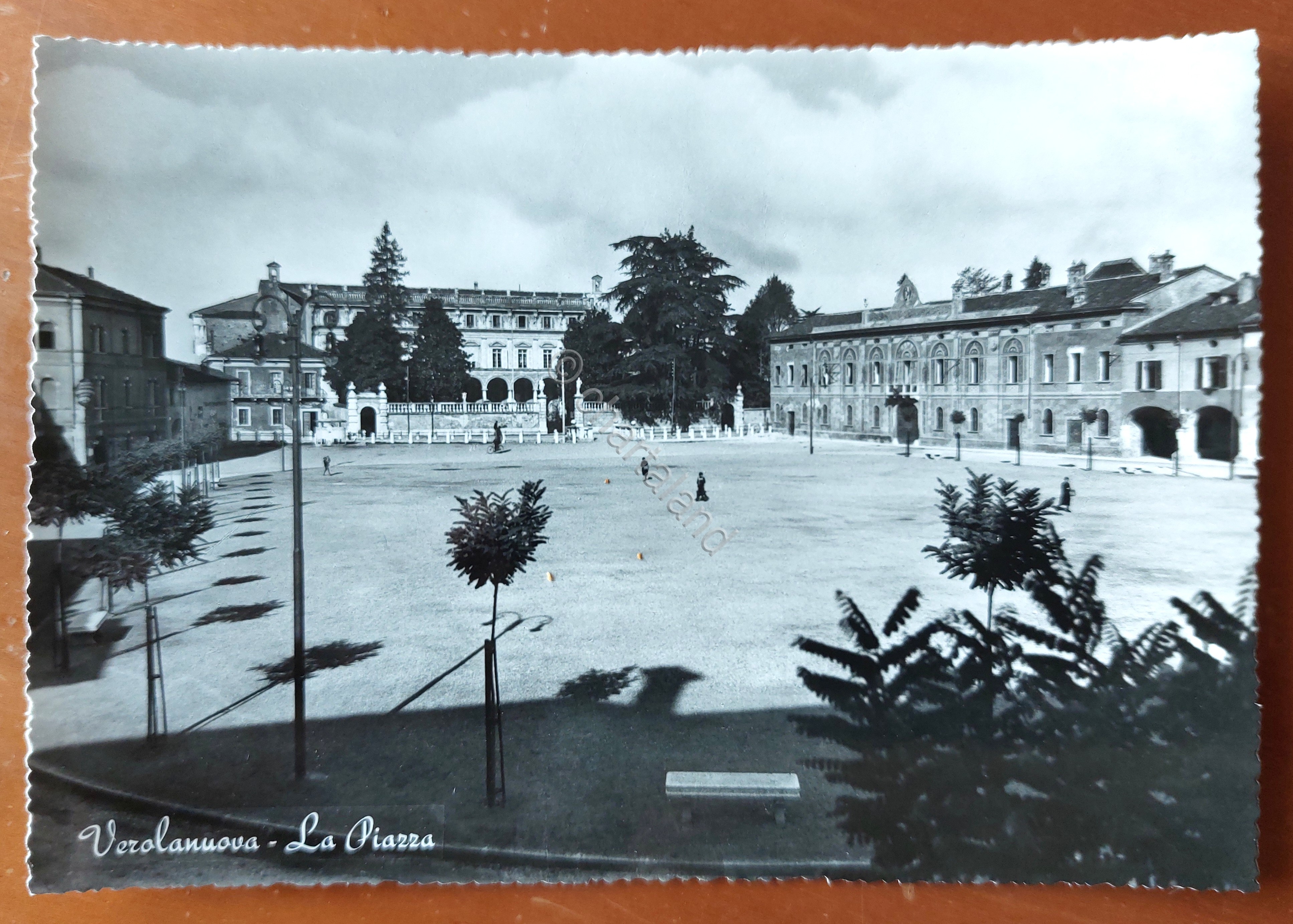 Cartolina Verolanuova - La Piazza - 1960 ca.