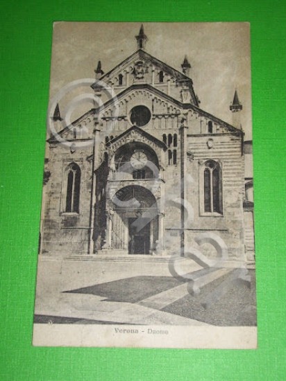 Cartolina Verona - Il Duomo 1917.