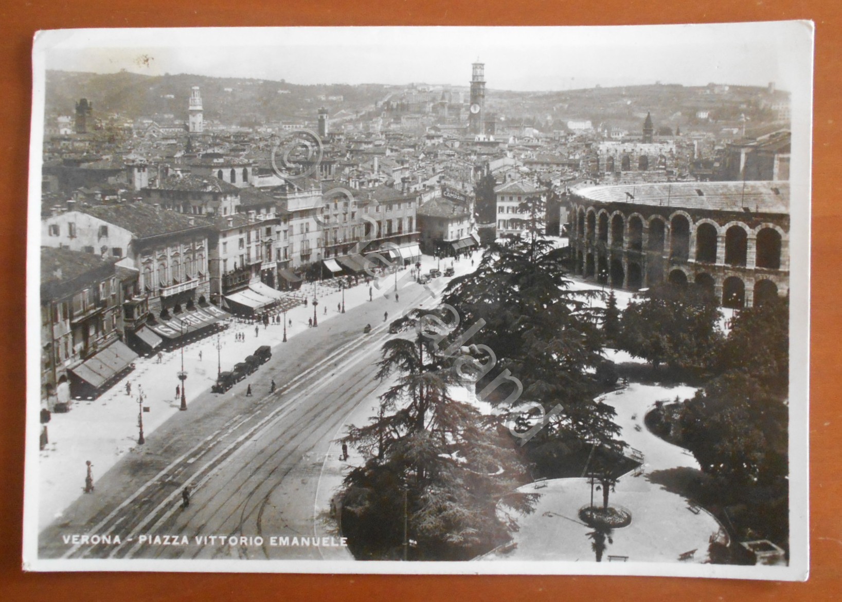 Cartolina Verona - Piazza Vittorio Emanuele - 1939