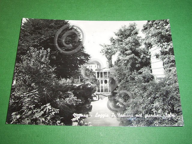 Cartolina Vicenza - Loggia Palladiana nel giardino Salvi 1962.