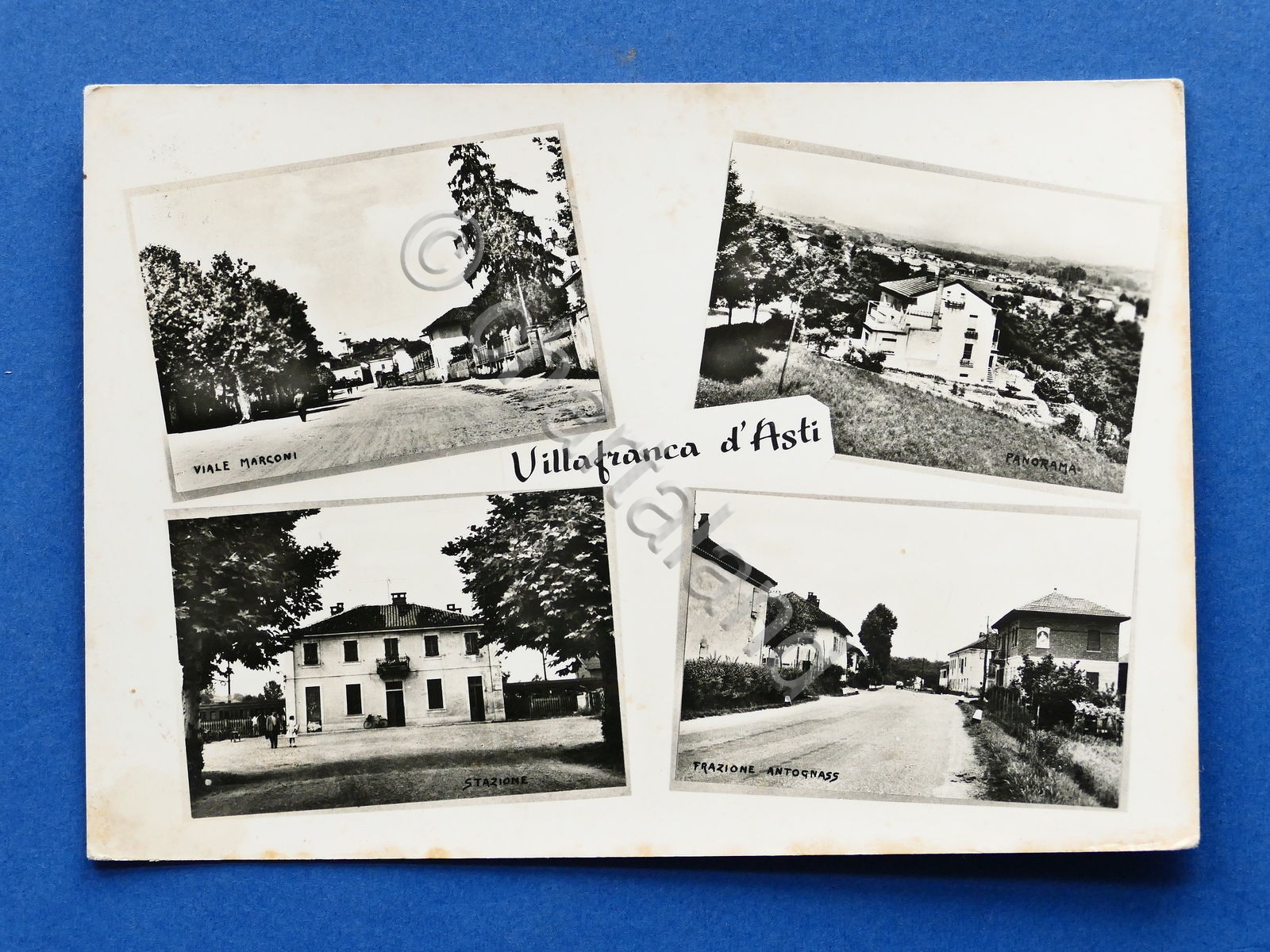 Cartolina Villafranca d'Asti - Diverse vedute - 1960.