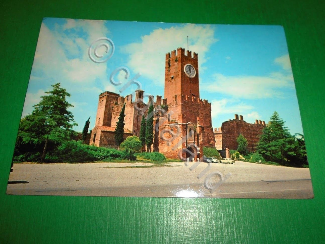 Cartolina Villafranca di Verona - Castello scaligero 1972.