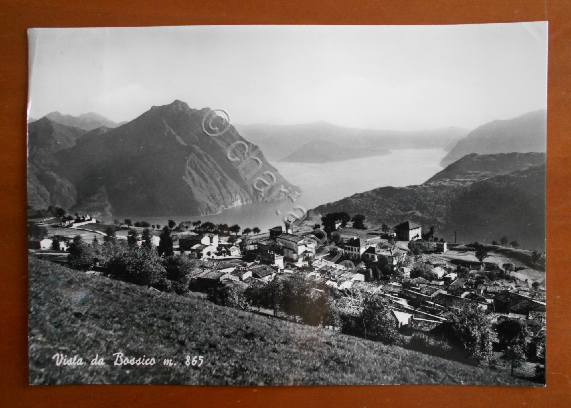 Cartolina Vista da Bossico (Lombardia) m. 865 - 1962