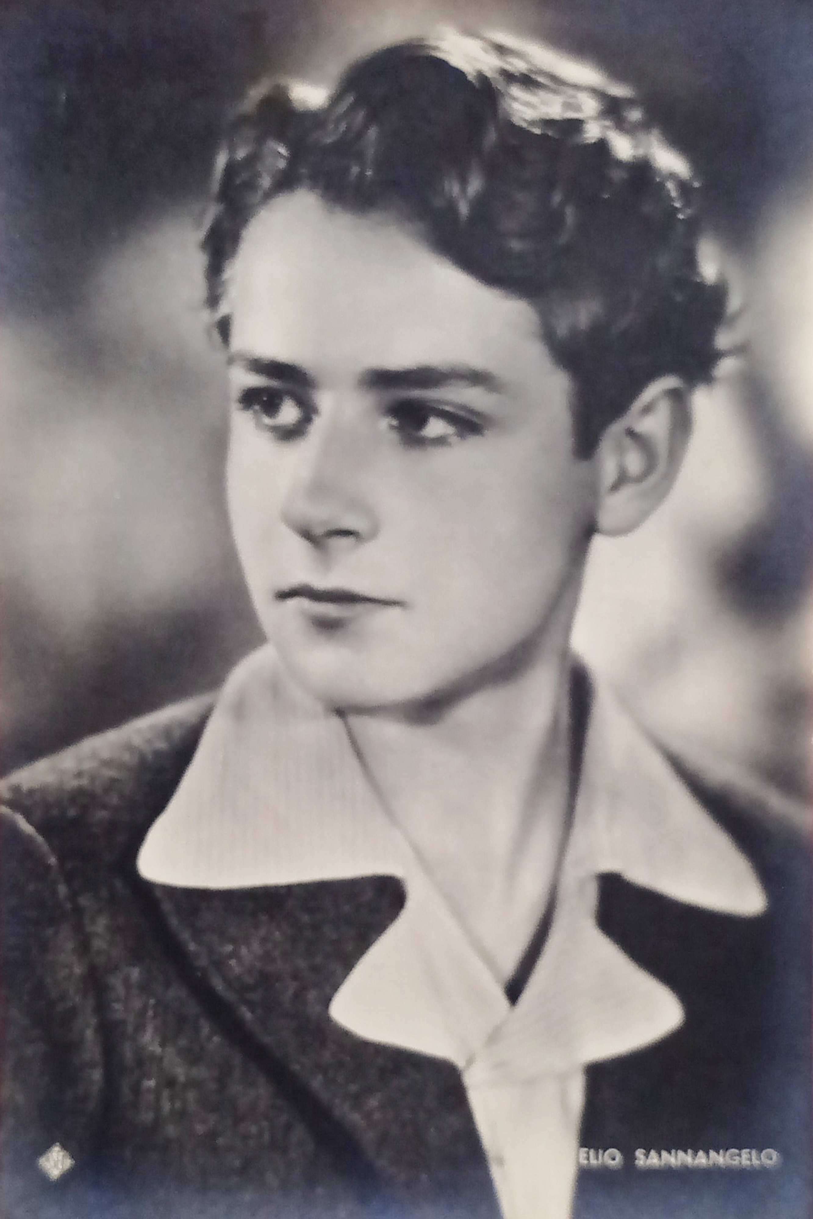 Cartoncino Fotografico Aser - Attore Elio Sannangelo - Anni '40
