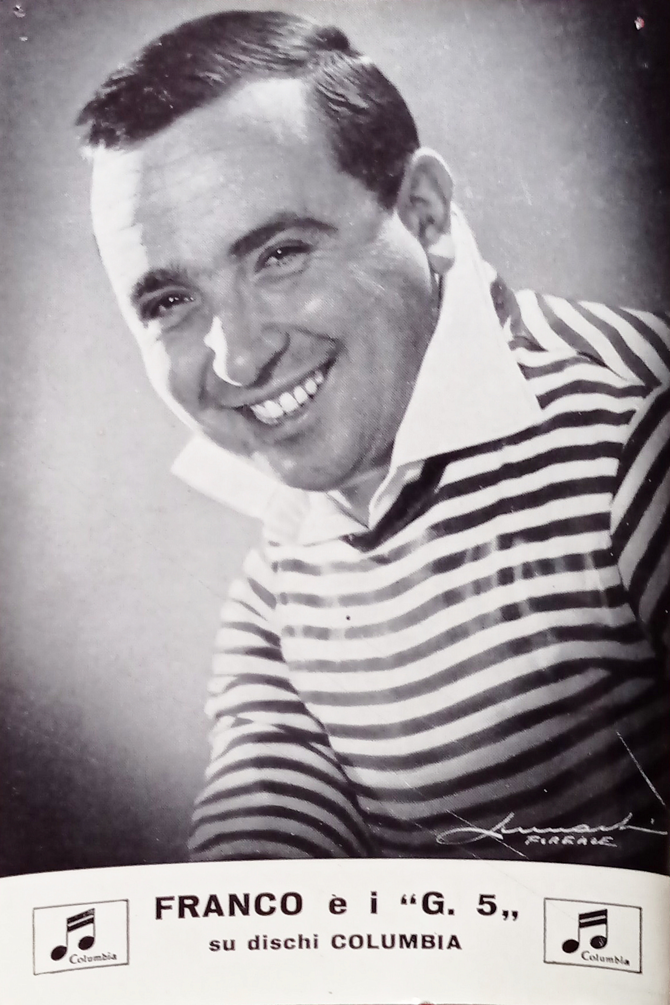 Cartoncino Fotografico Columbia - Complesso musicale Franco e i G …