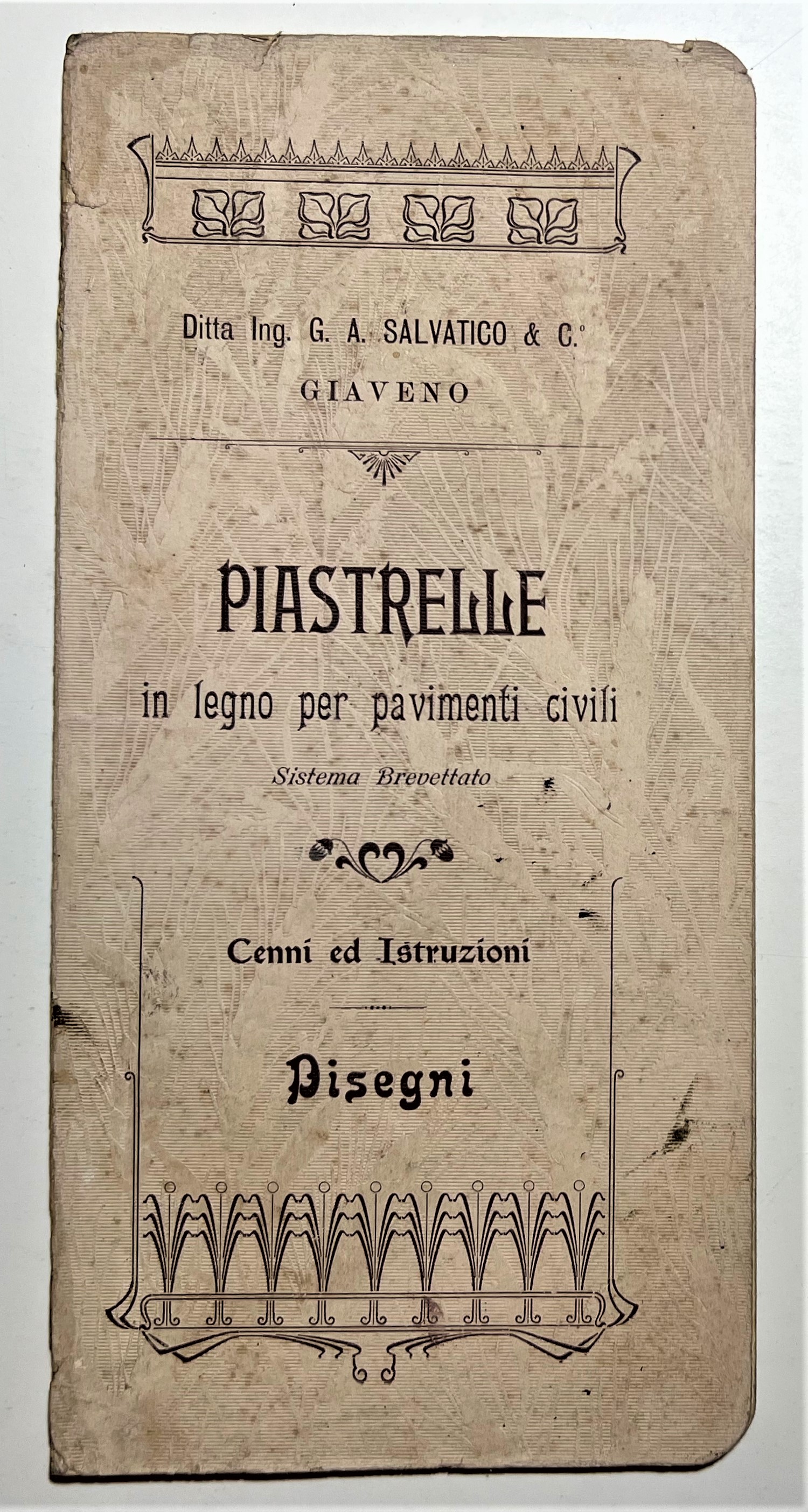 Catalogo Ditta Ing. G. A. Salvatico & C. Giaveno - …