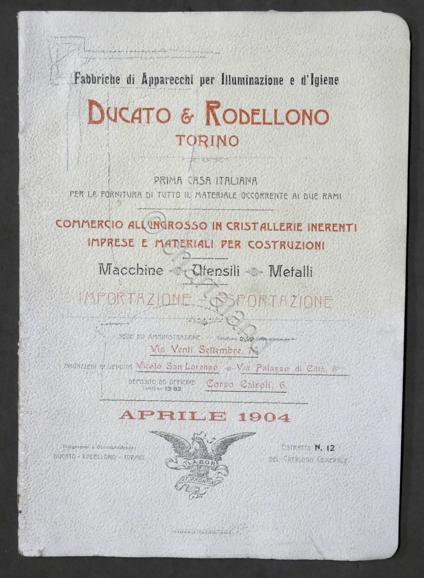 Catalogo Ducato & Rodellono - Apparecchi per Illuminazione e d'Igiene …