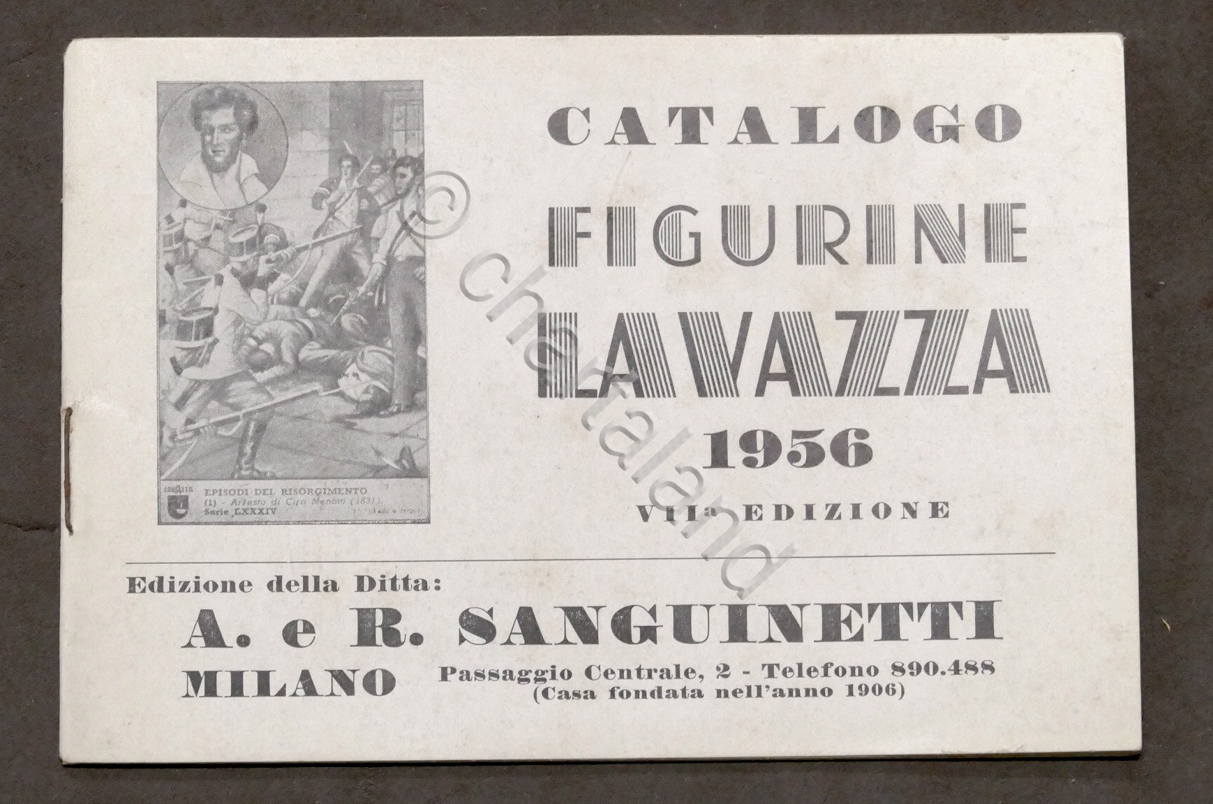 Catalogo Figurine Lavazza 1956 - VII Edizione della Ditta Sanguinetti