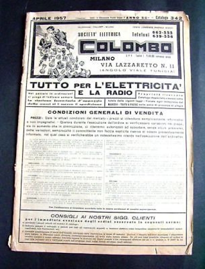 Catalogo illustrato Colombo - Milano - Tutto per Elettricità e …