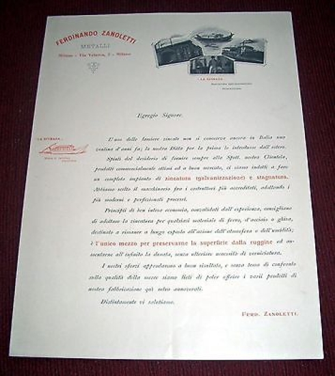 Catalogo Metalli Tubi Lastre Lamiere ecc. - Dittà Ferdinano Zanoletti …