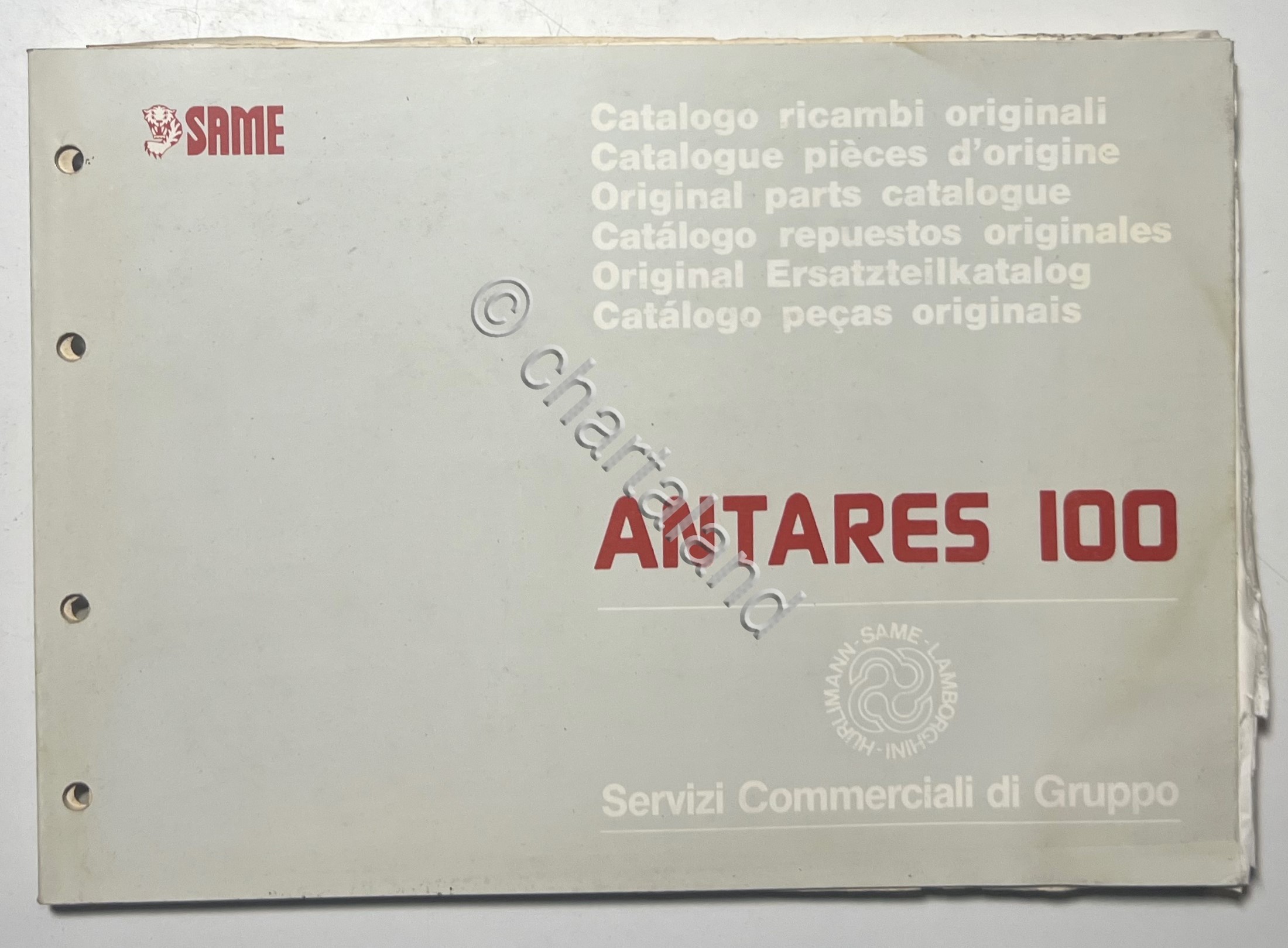 Catalogo Parti di Ricambi Originali SAME Trattori - Antares 100 …