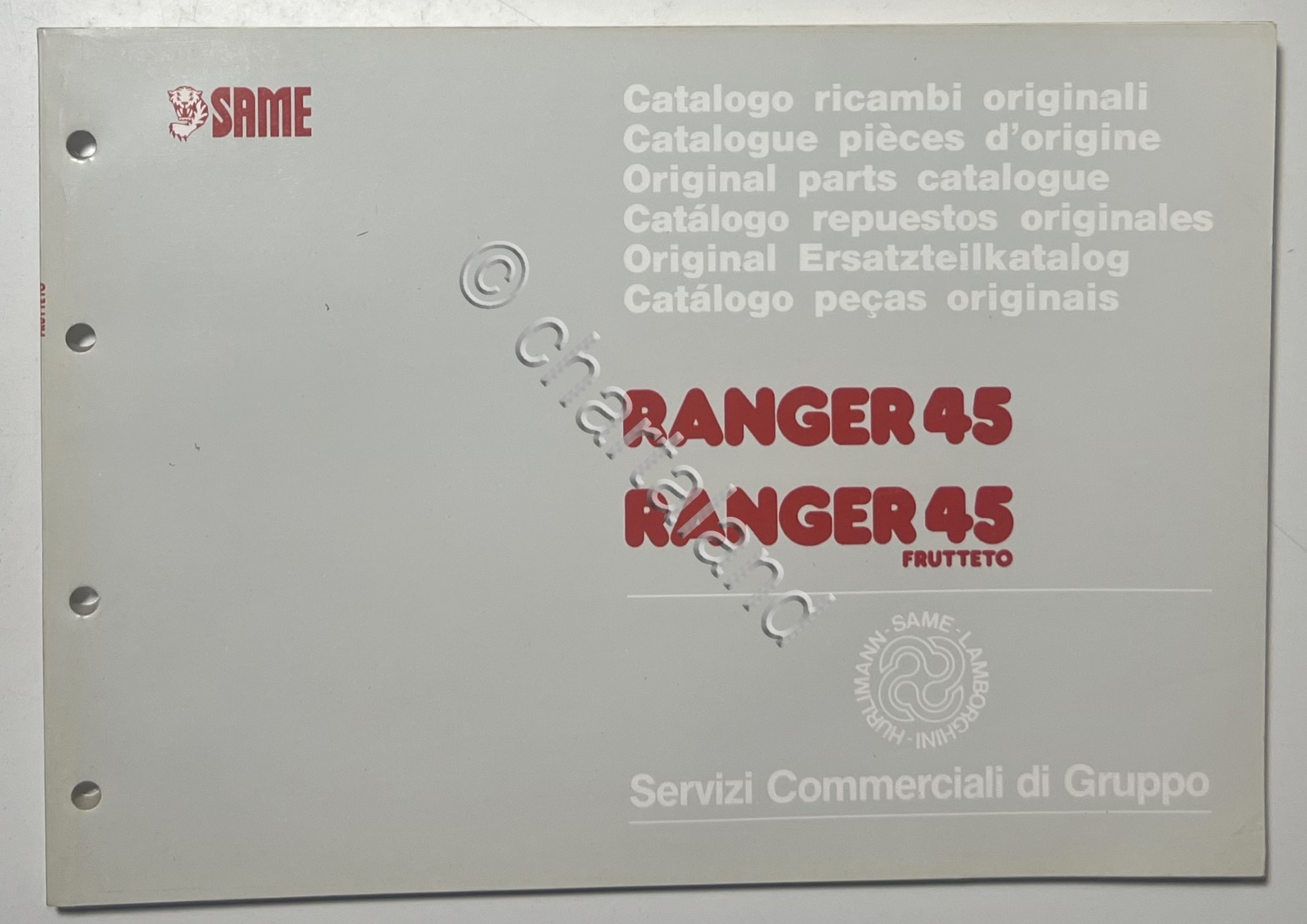 Catalogo Parti di Ricambi Originali SAME Trattori - Ranger 45 …