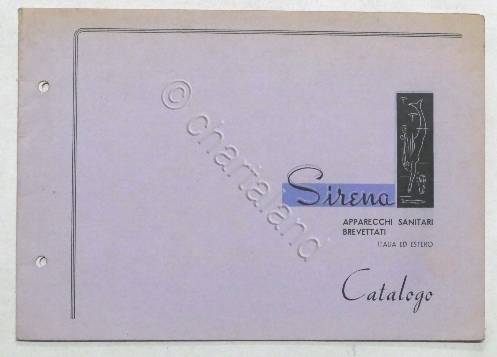 Catalogo Sirena - Apparecchi sanitari brevettati - 1950 ca.