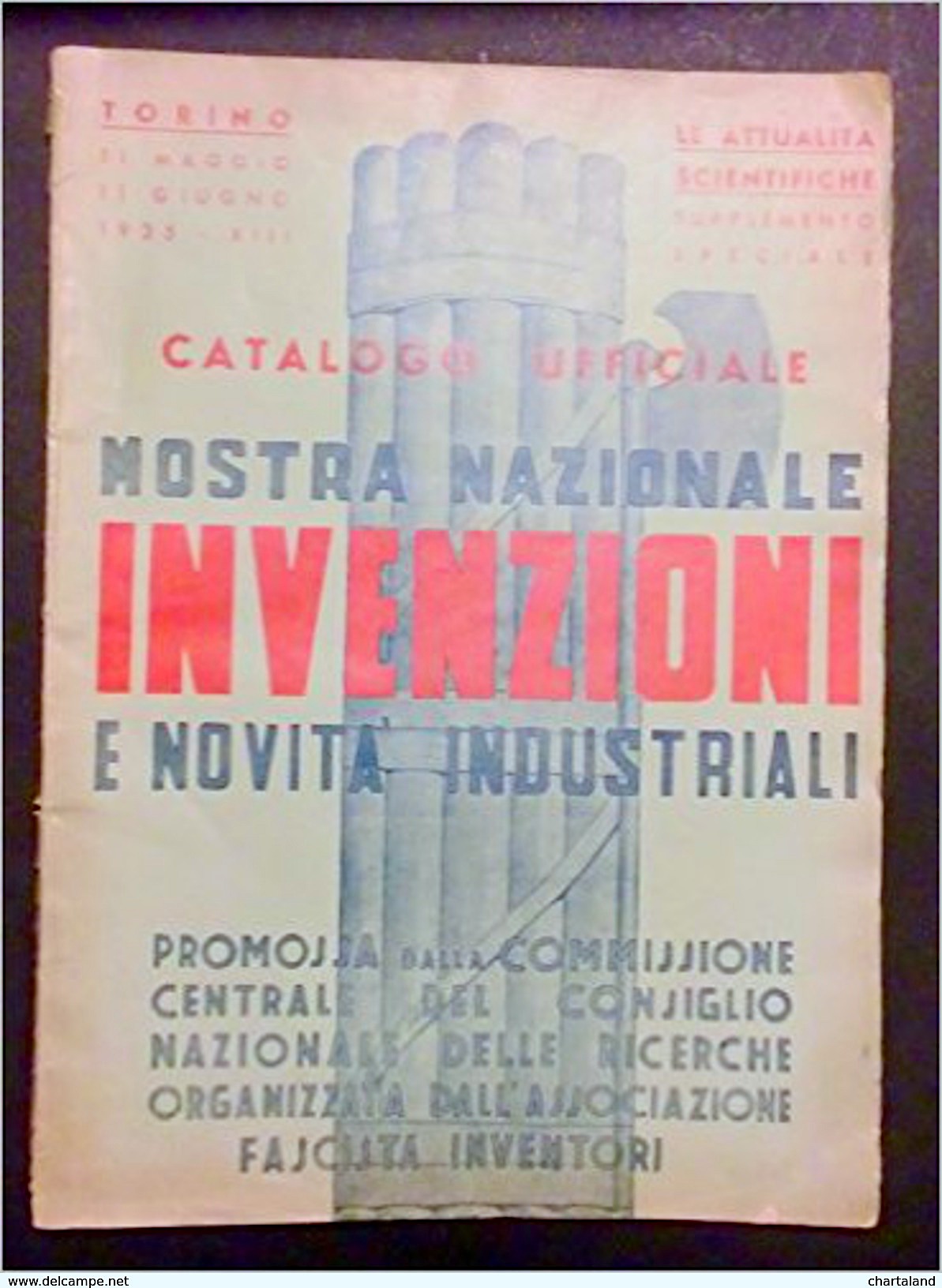 Catalogo Ufficiale Mostra Nazionale invenzioni e novità industriali Torino 1935