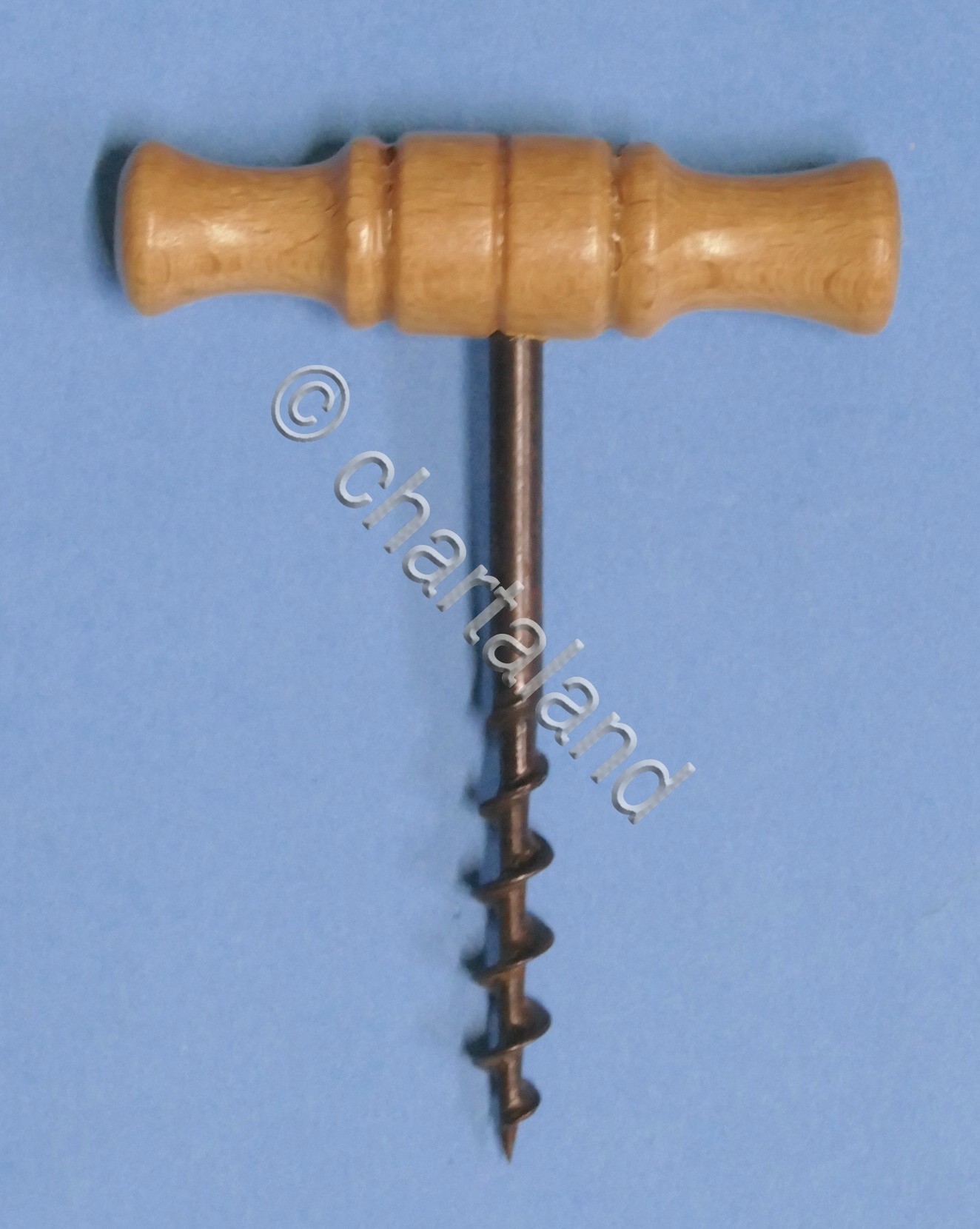 Cavatappi vintage artigianale in metallo e legno - 1950 ca.