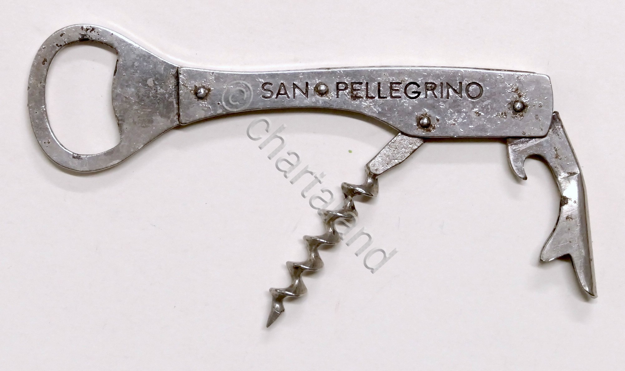 Cavatappi vintage da sommelier in metallo San Pellegrino - anni …