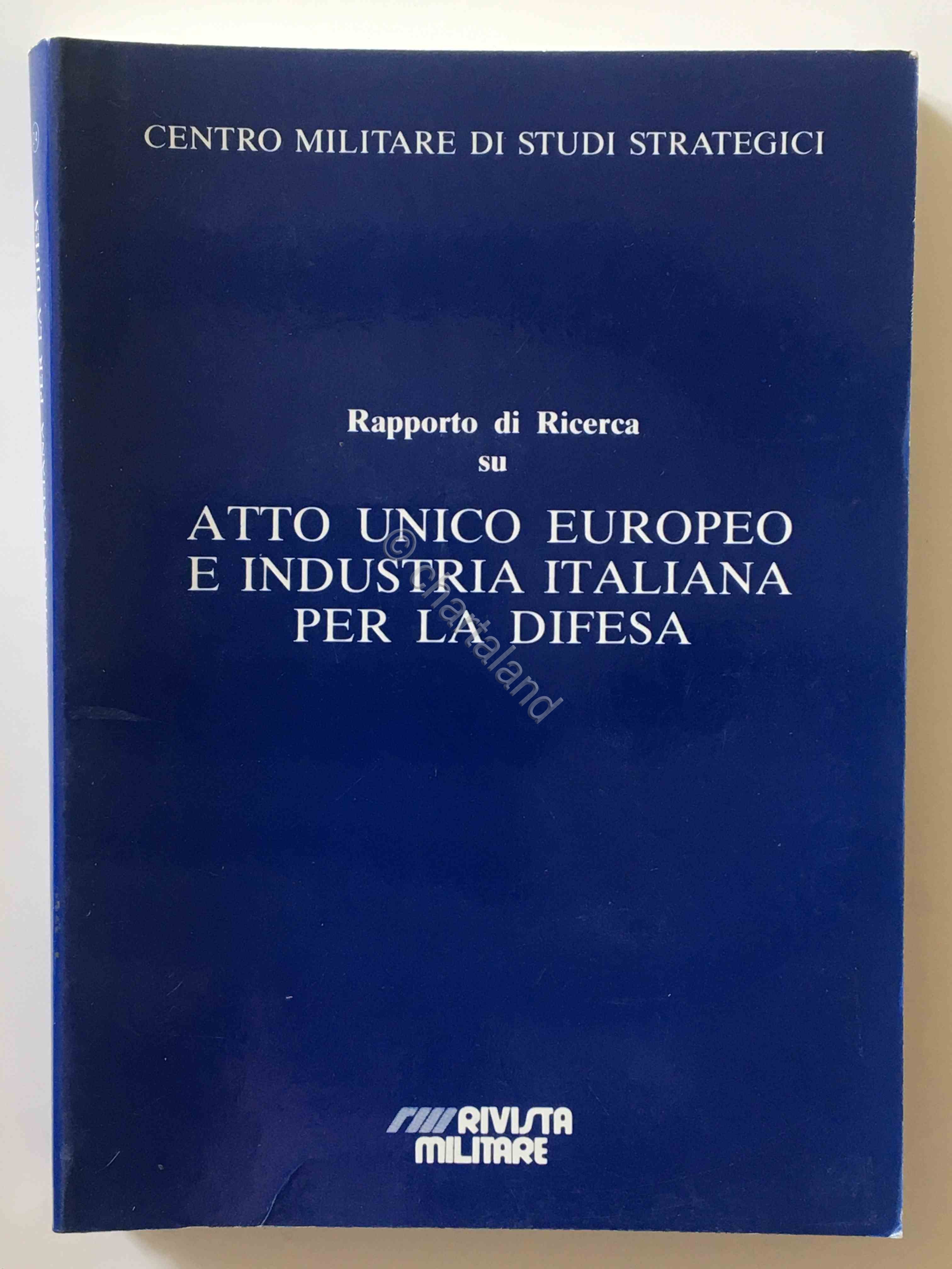CEMISS - Atto unico europeo e industria italiana per la …