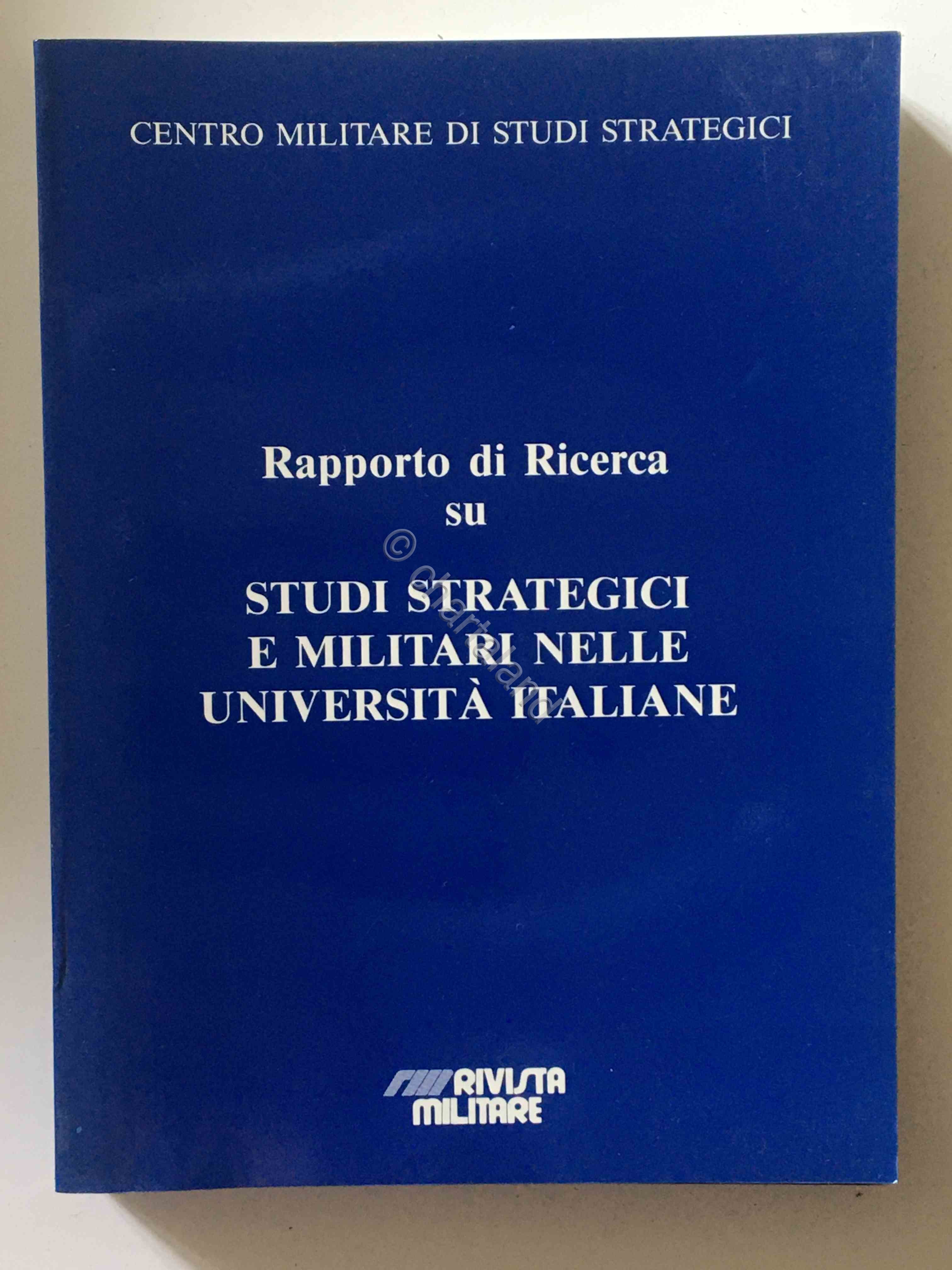 CEMISS - Studi strategici e militari nelle Università italiane - …
