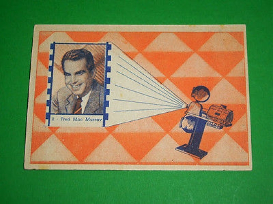 Cinema - Cartella Tombola n. 11 con immagine attore Fred …