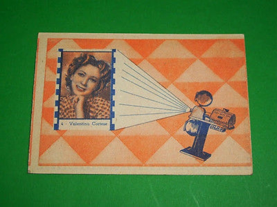 Cinema - Cartella Tombola n. 4 con immagine attrice Valentina …