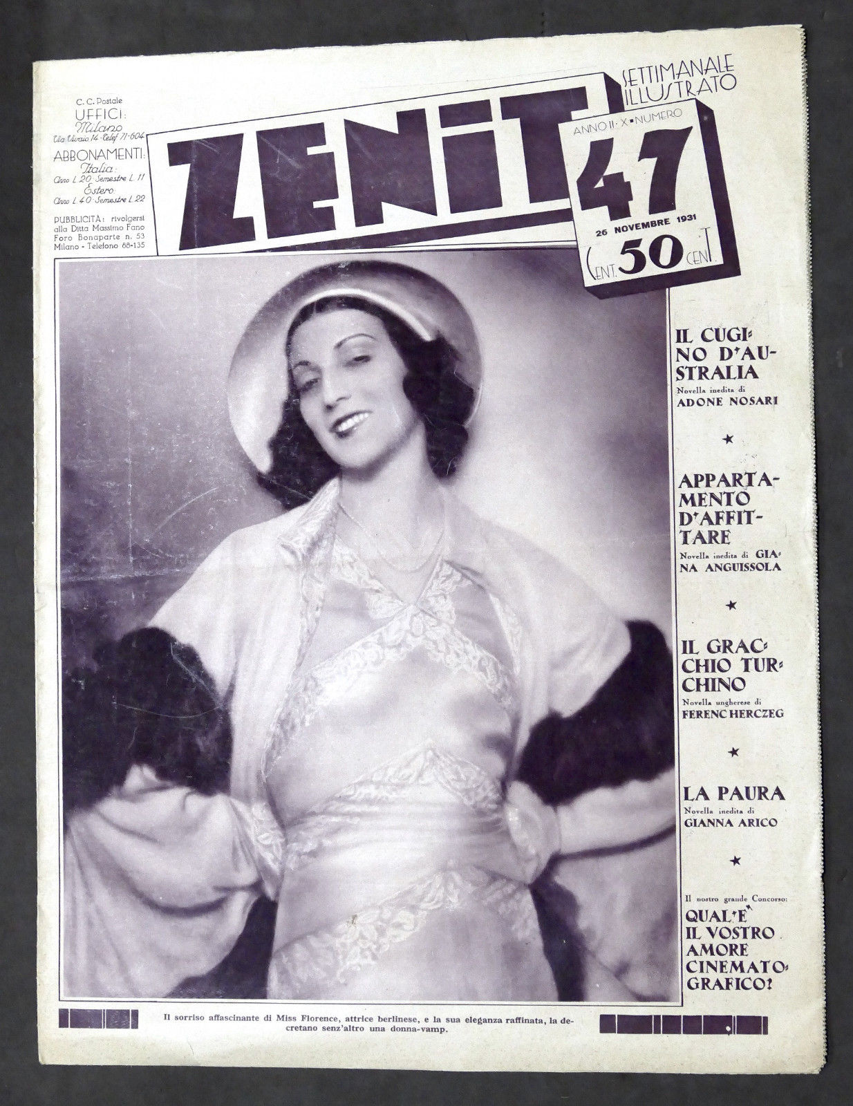Cinema - Rivista Zenit - N° 47 - 26 novembre …