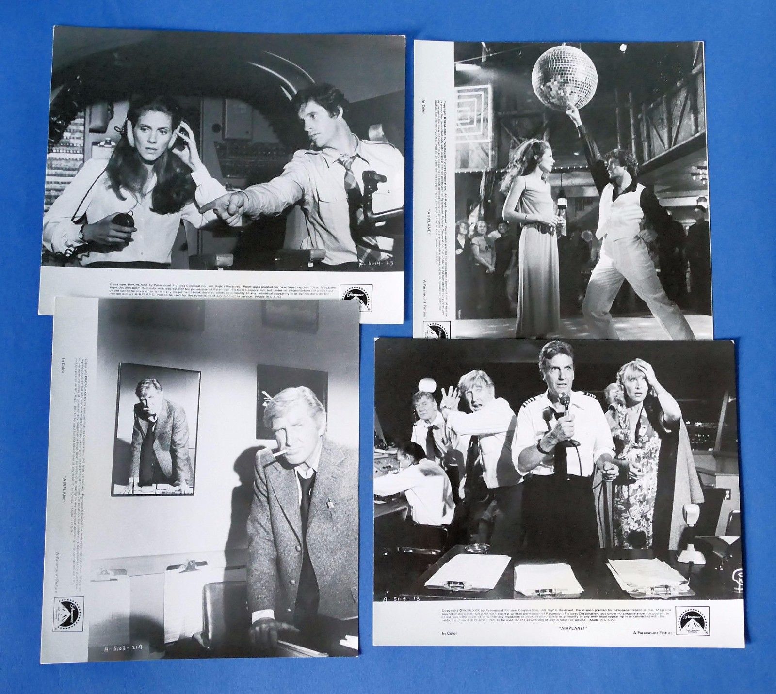 Cinema Lotto 4 fotografie film L'aereo più pazzo del mondo …