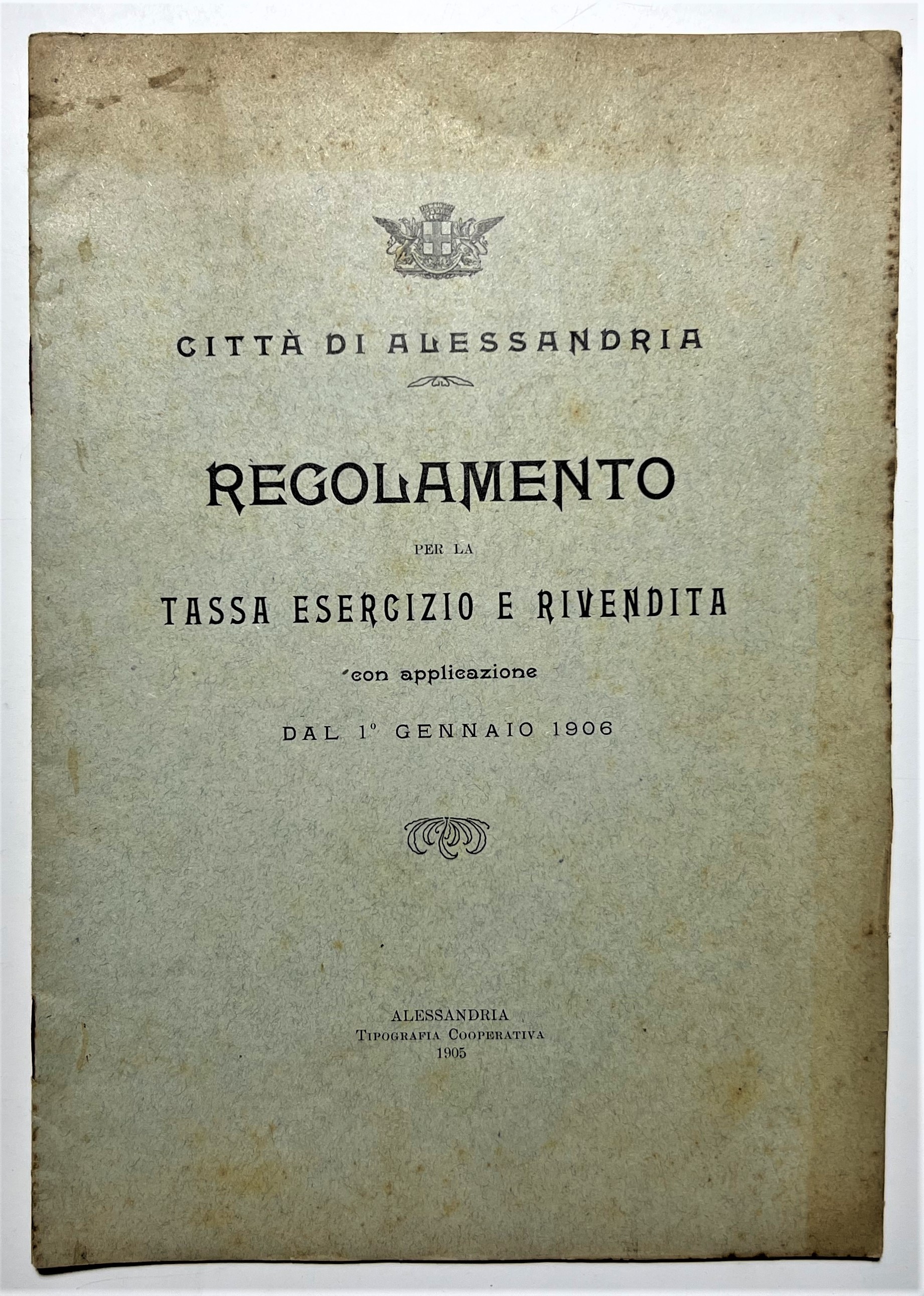 Città di Alessandria - Regolamento per la Tassa Esercizio e …