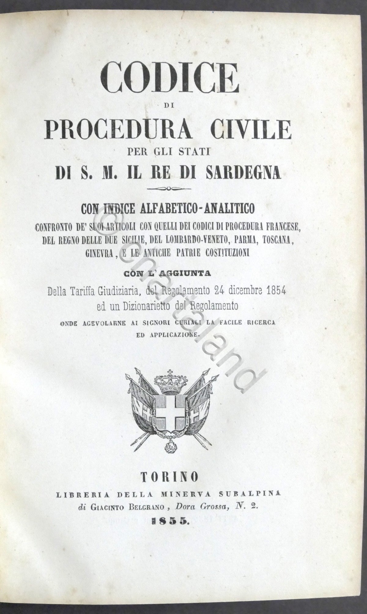 Codice di Procedura Penale per gli Stati di S. M. …