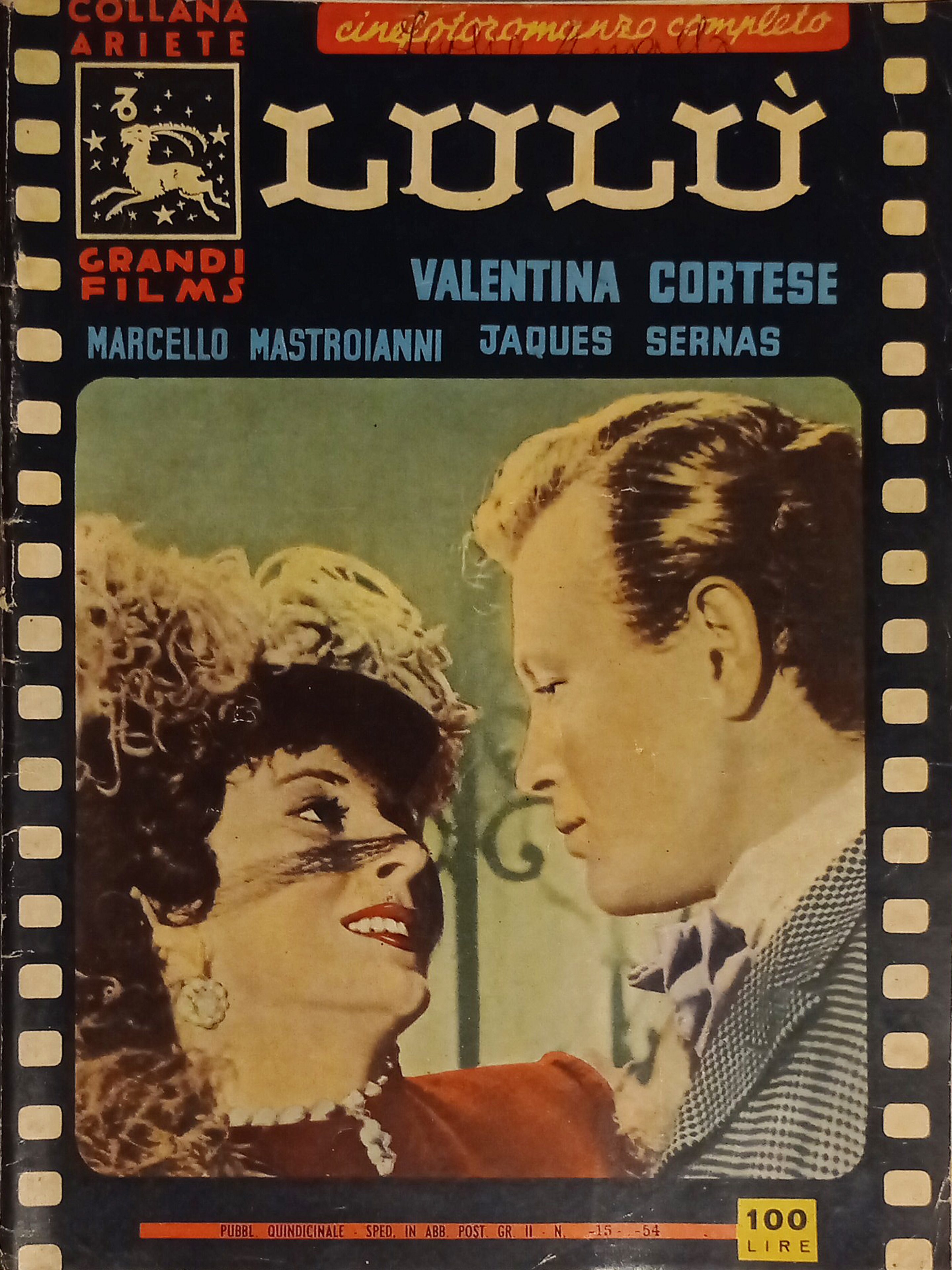 Collana Grandi Films N. 15 - 1954 Lulù - Valentina …