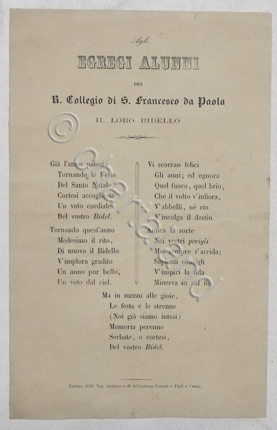 Collegio San Francesco da Paola - Poesia per alunni dal …