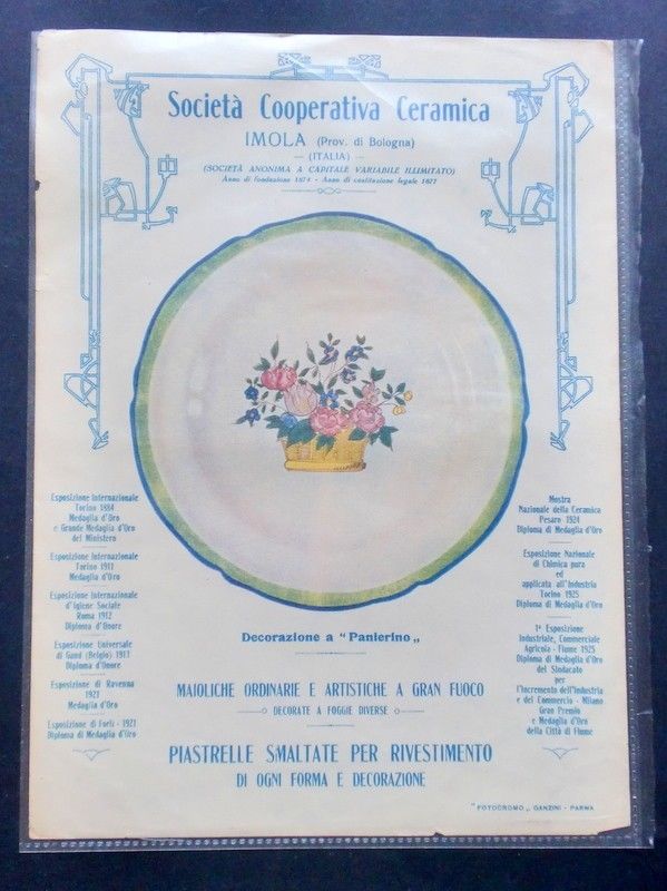 Collezionismo - Ceramica Pubblicità - Decorazione a mano 2