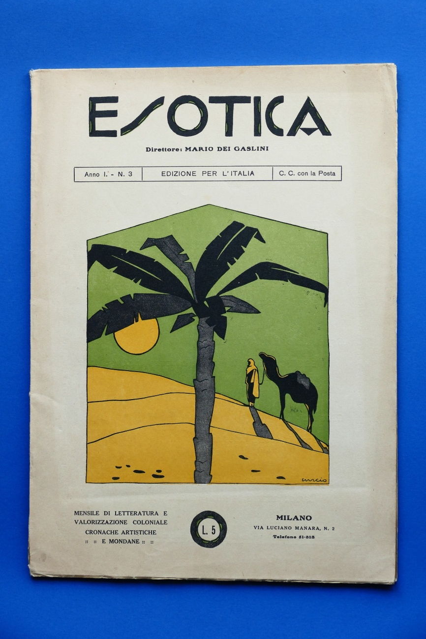 Colonie -Letteratura - Rivista Esotica - Anno I N° 3 …