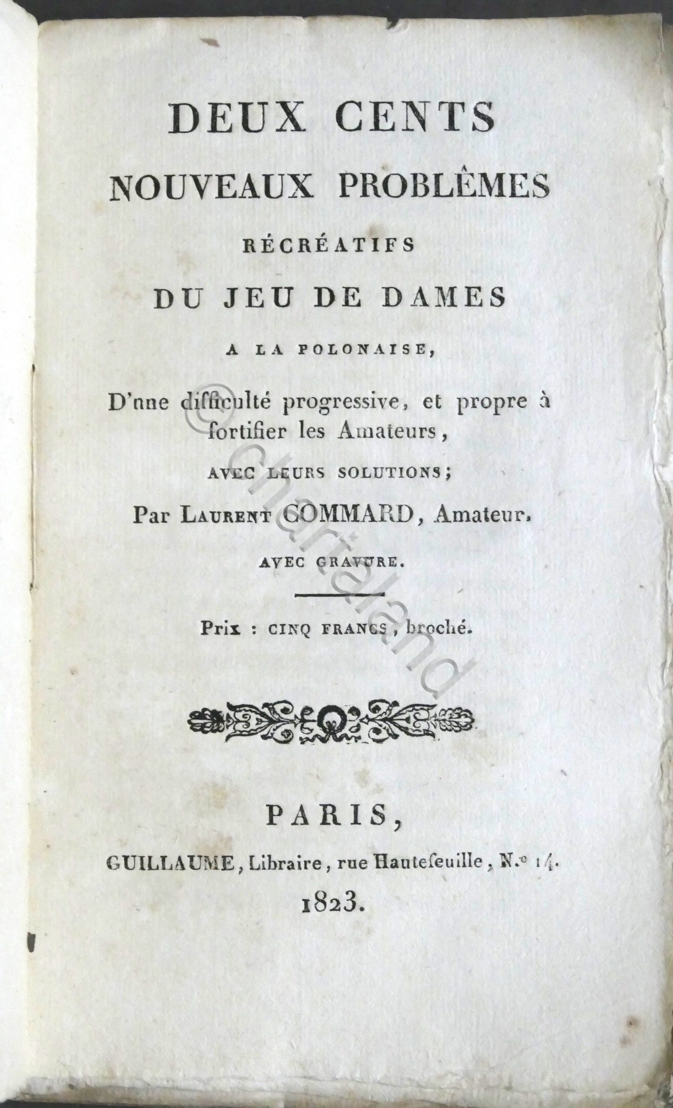 Commard - Deux cents nouveaux problèmes récréatifs du jeu de …