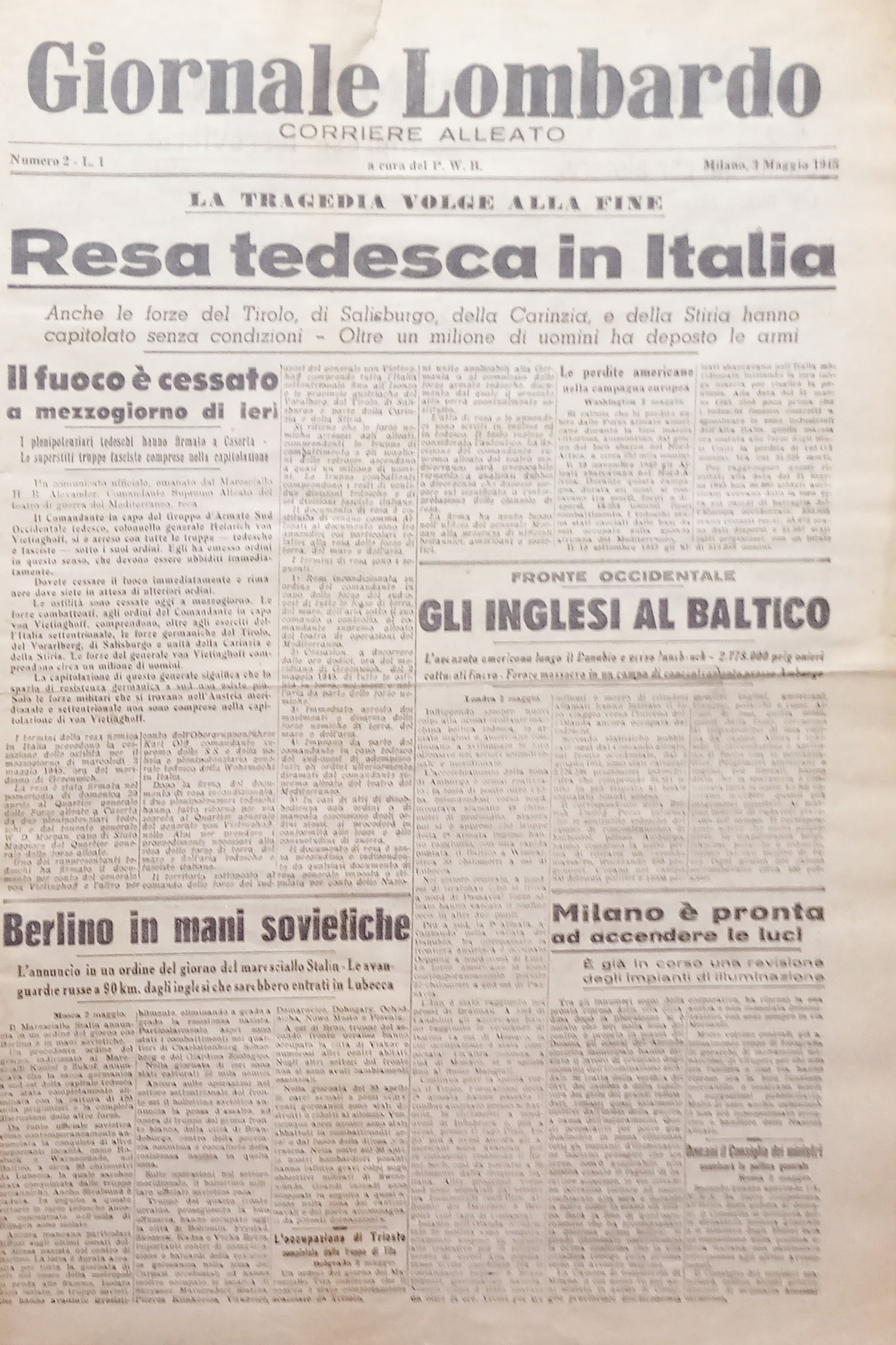 Corriere Alleato del P. W. B. - Giornale Lombardo N. …