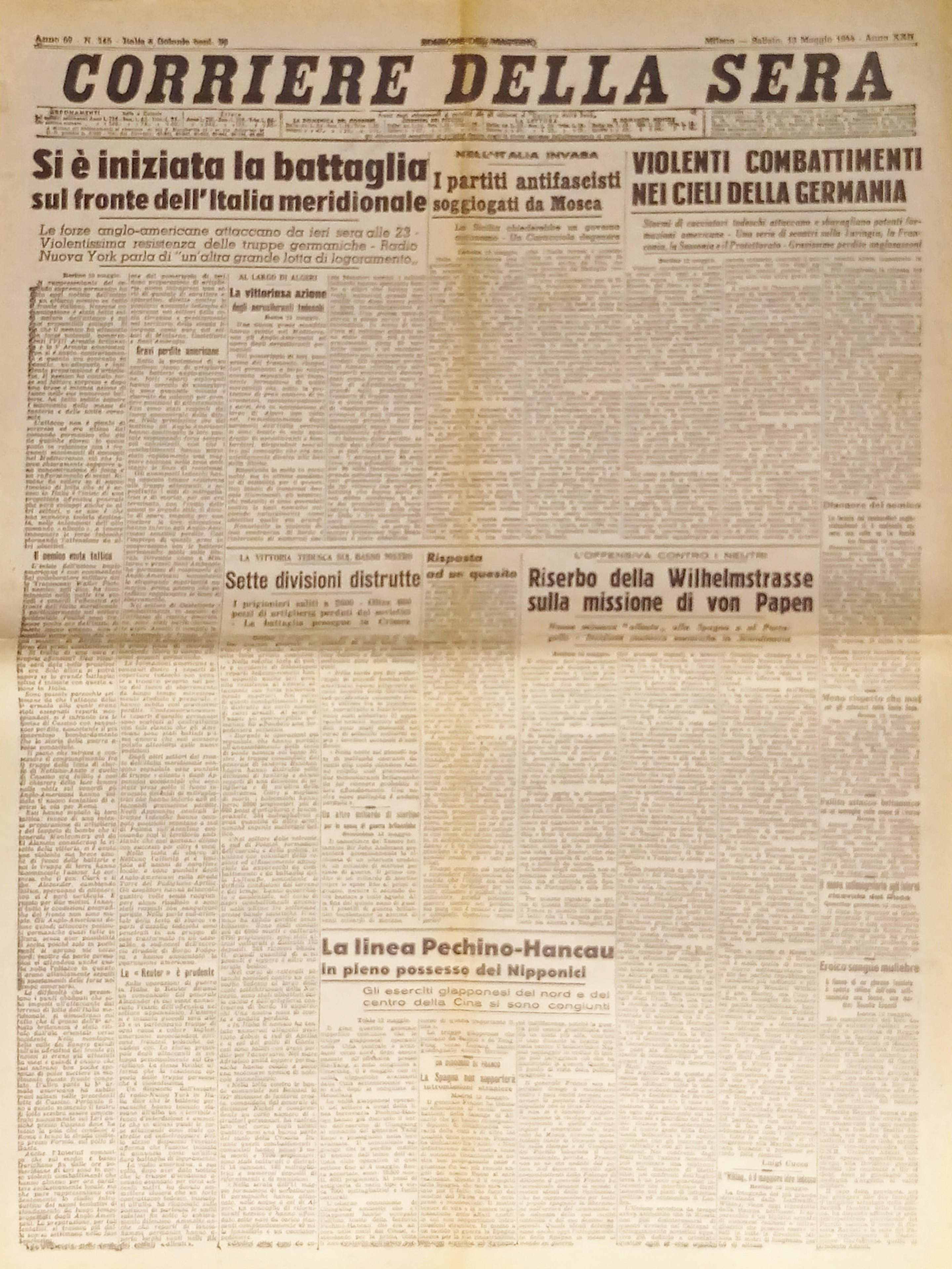 Corriere della Sera N. 115 - 1944 Si è iniziata …