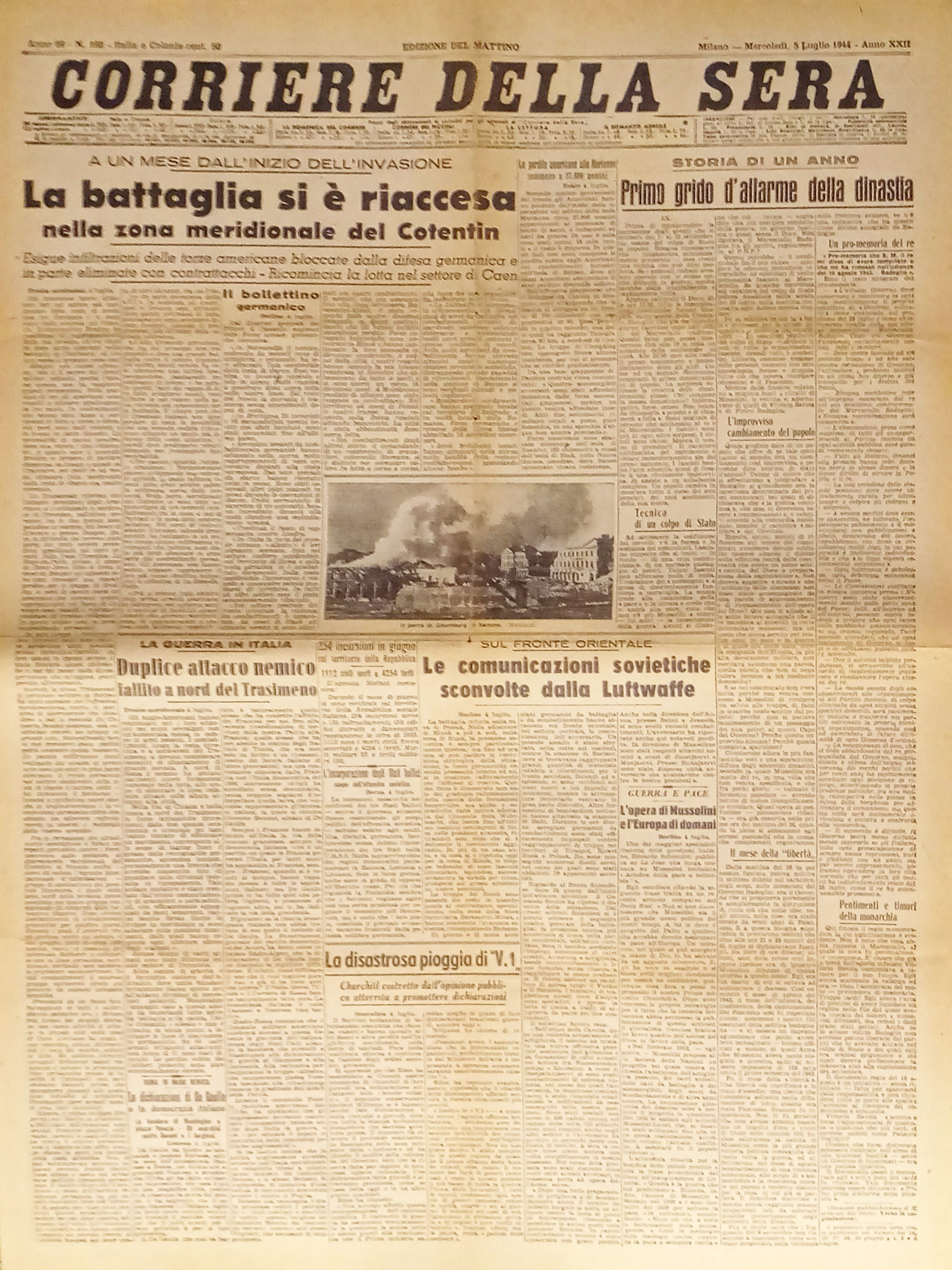 Corriere della Sera N. 160 - 1944 Battaglia si è …