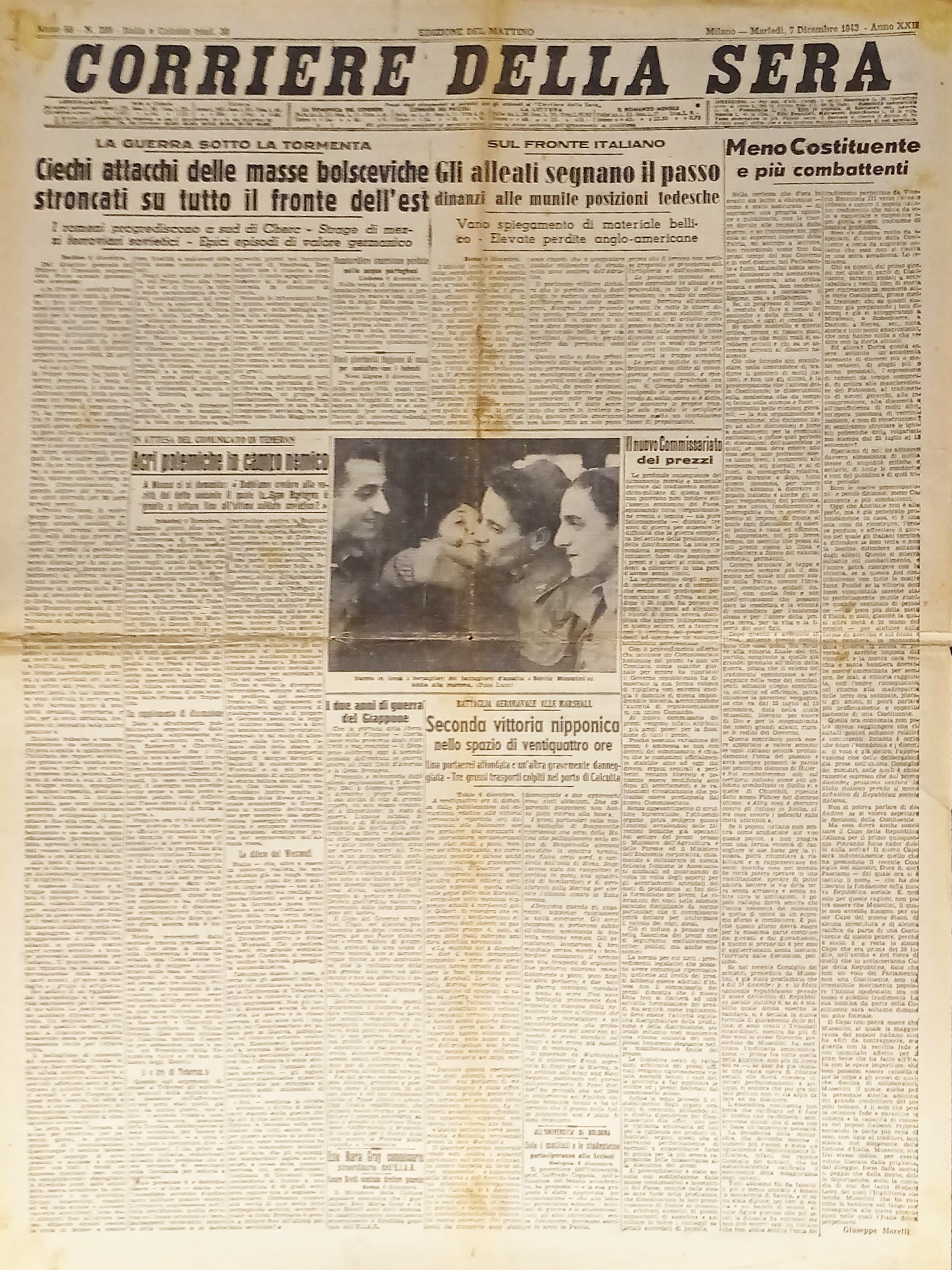 Corriere della Sera N. 289 - 1943 Ciechi attacchi delle …