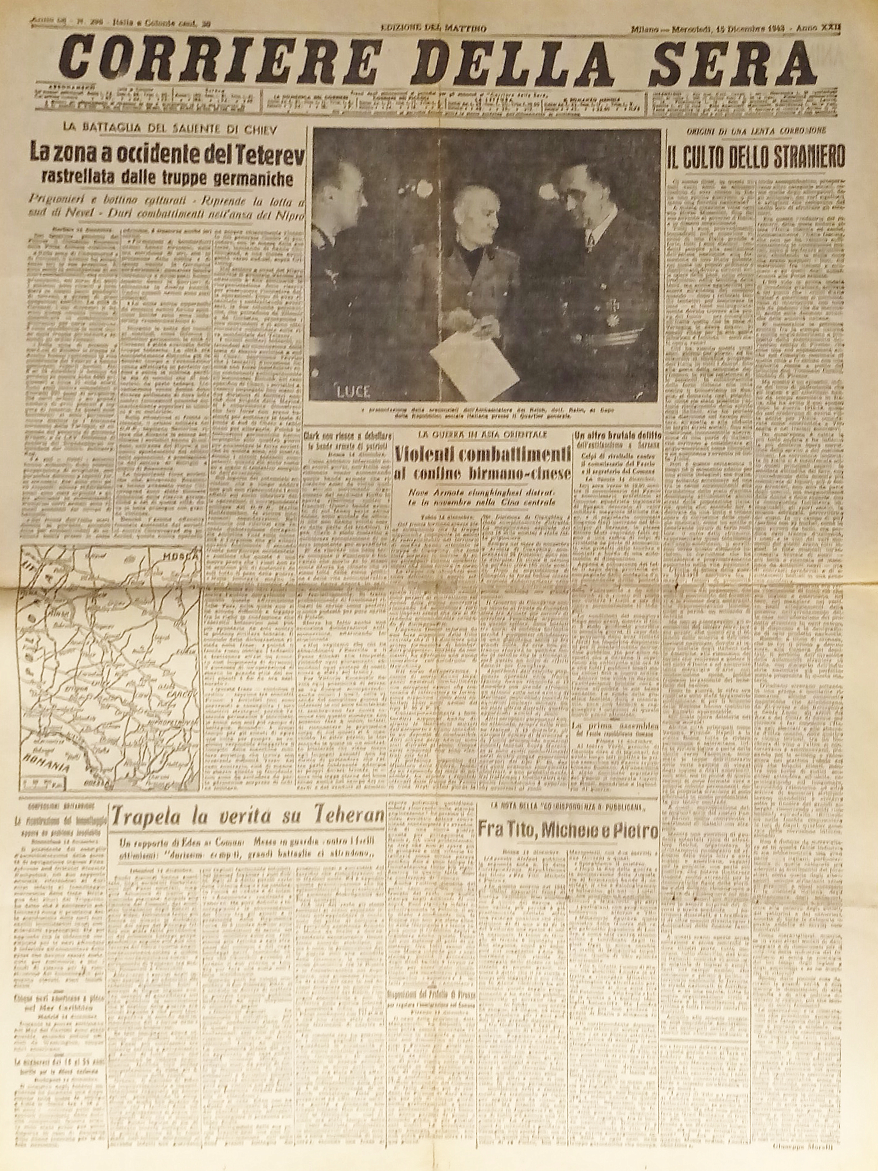 Corriere della Sera N. 296 - 1943 La zona a …
